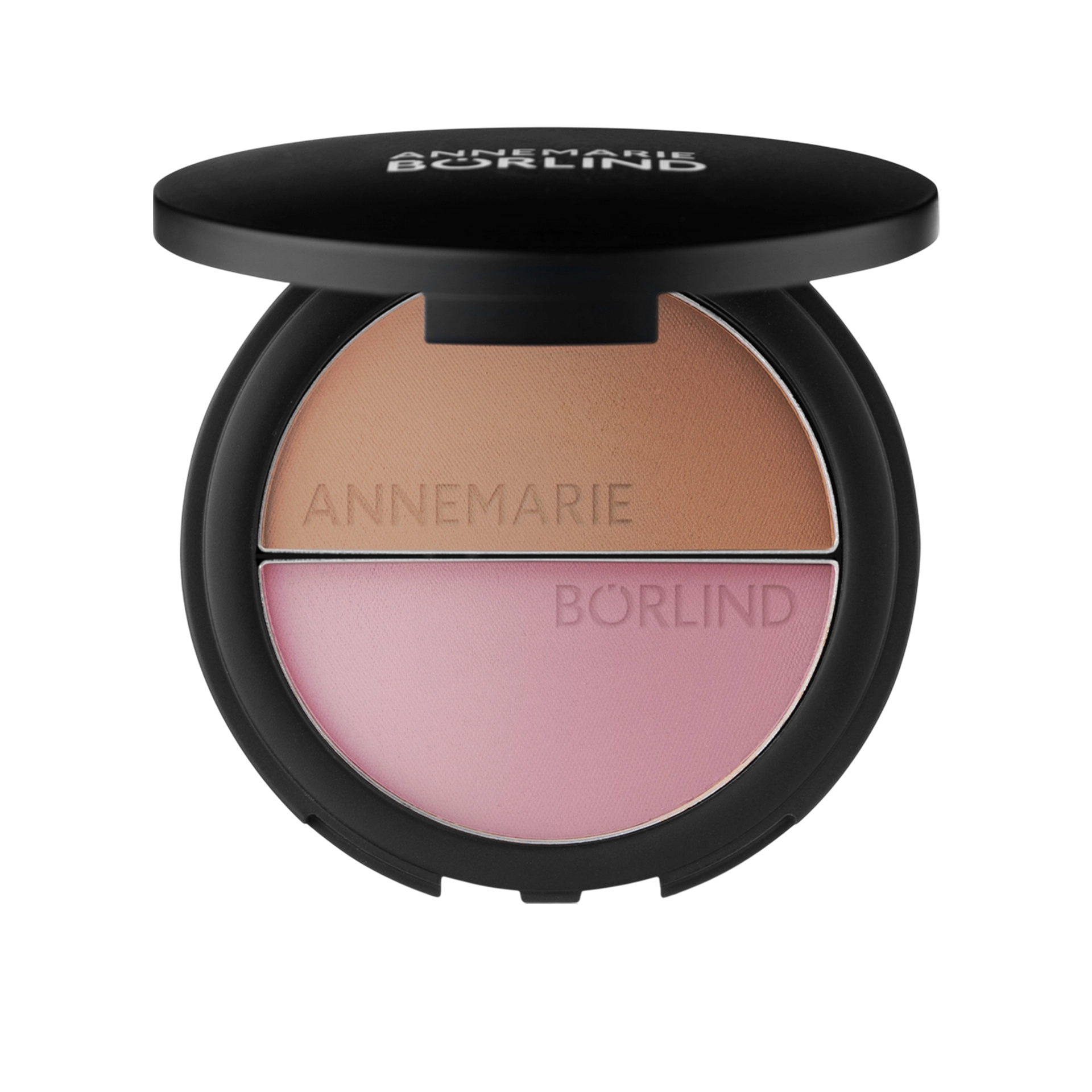 ANNEMARIE BÖRLIND Make-up Duo mit Bronzer und Rouge in schwarzer runder Dose, Limited Edition
