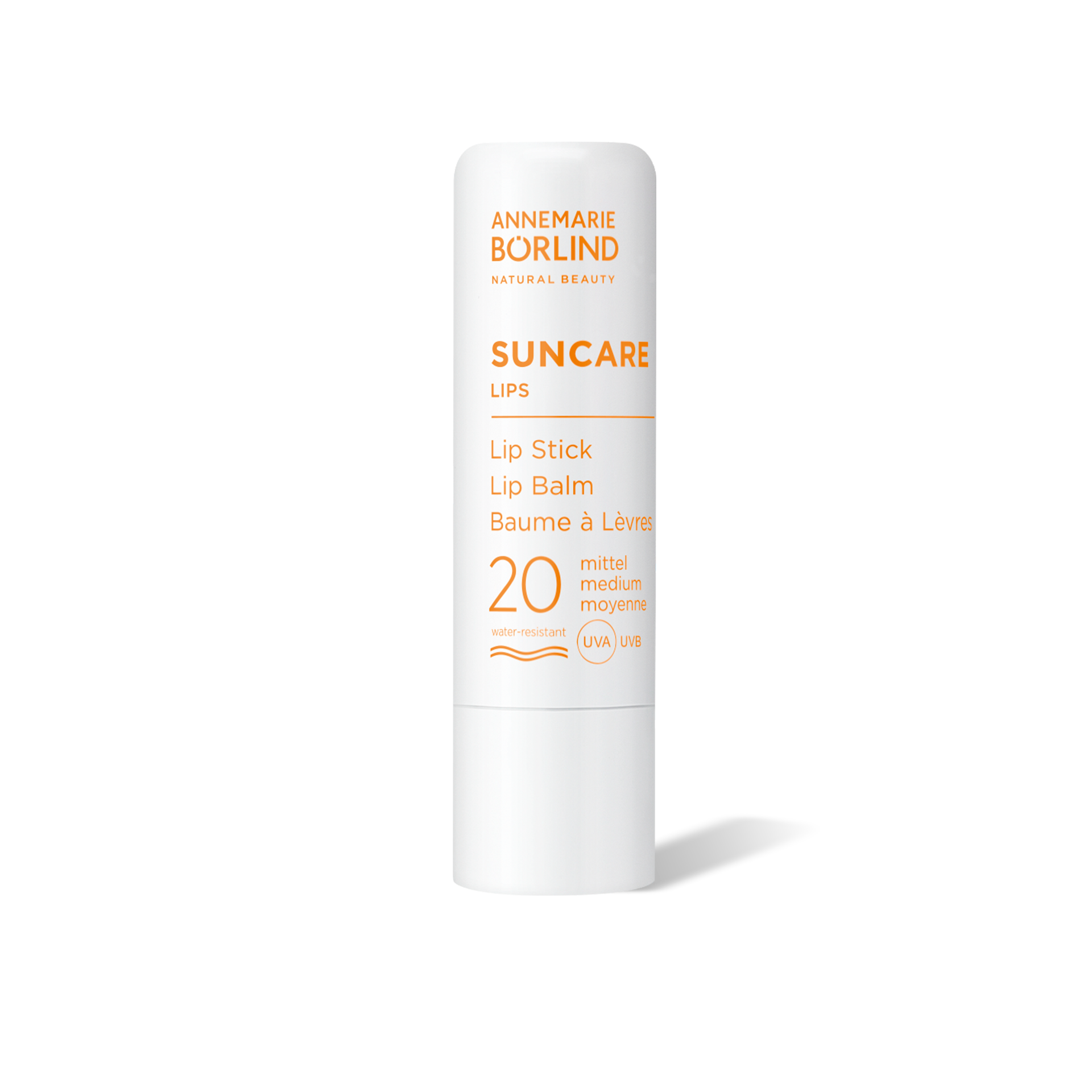 Lip Balm SPF 20 ANNEMARIE BÖRLIND Suncare Lippenpflegestift mit Lichtschutzfaktor 20, wasserresistent, mittel