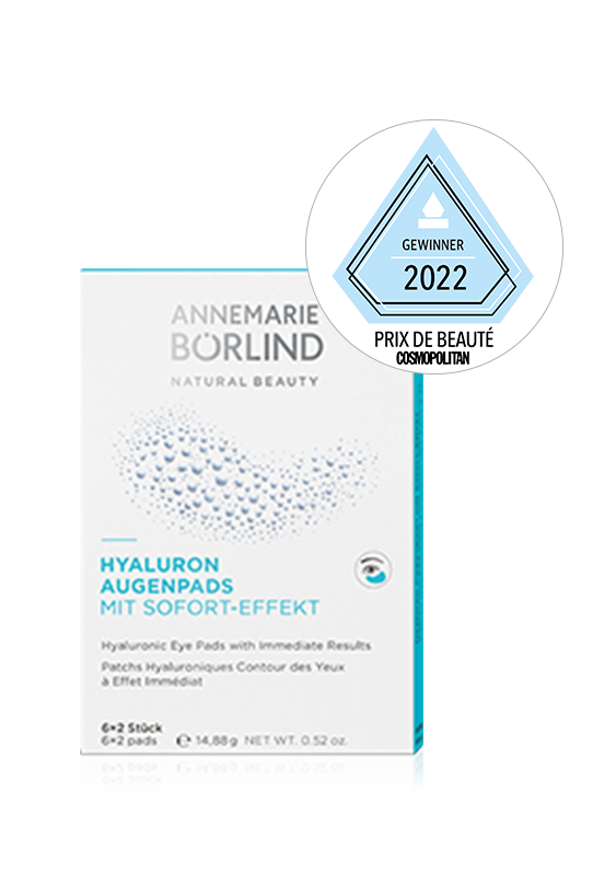 ANNEMARIE BÖRLIND Hyaluron Augenpads mit Sofort-Effekt, 6x2 Stück, Prix de Beauté Gewinner 2022