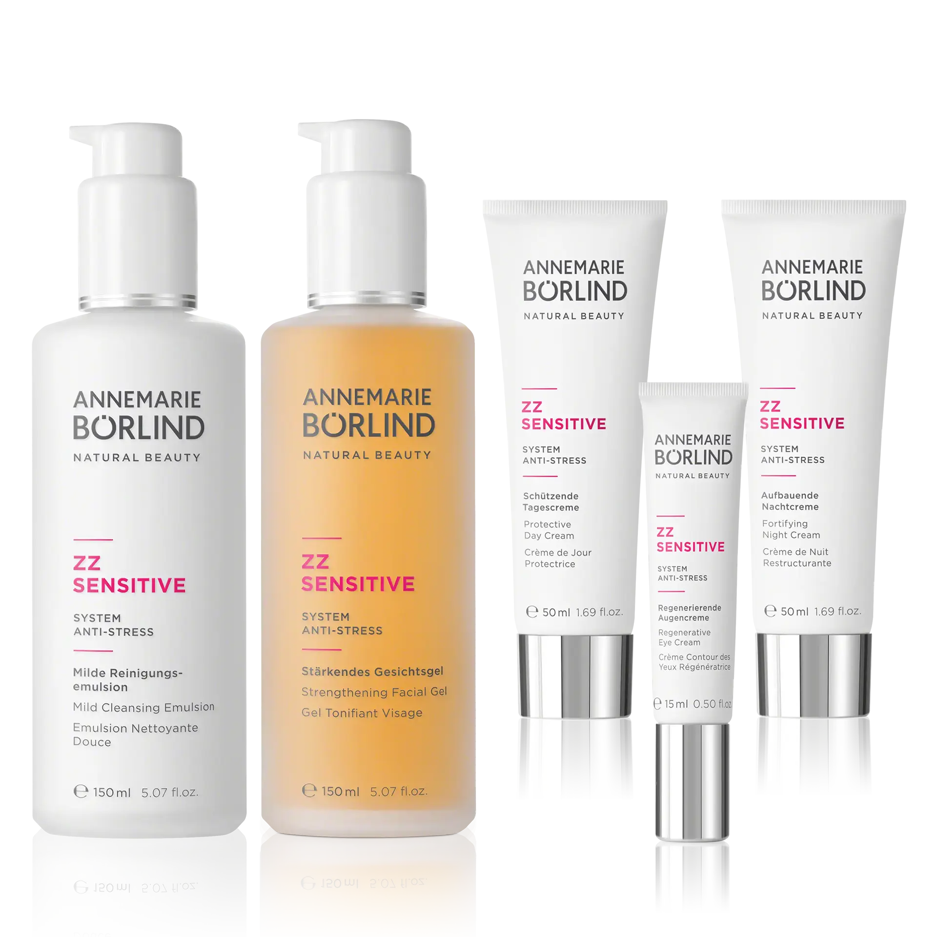 ZZ SENSITIVE Care set ANNEMARIE BÖRLIND ZZ SENSITIVE Pflegeset mit Reinigungsmulsion, Gesichts- und Augencreme, Tages- und Nachtcreme