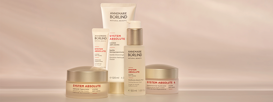 ANNEMARIE BÖRLIND SYSTEM ABSOLUTE Anti-Aging Pflege mit Tagescreme, Nachtcreme, Serum und Reinigungsemulsion