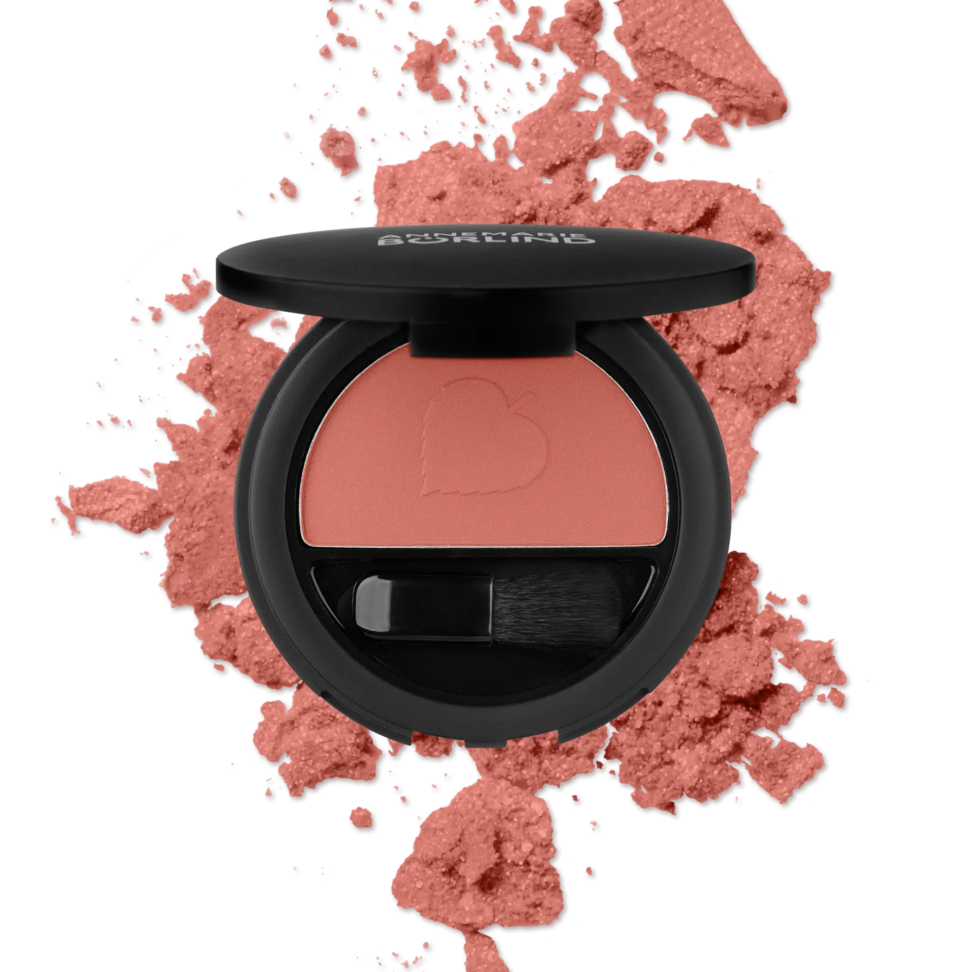 POWDER BLUSH RASPBERRY DELIGHT ANNEMARIE BÖRLIND Puderrouge Raspberry Delight mit Apfel-Prägung und integriertem Pinsel