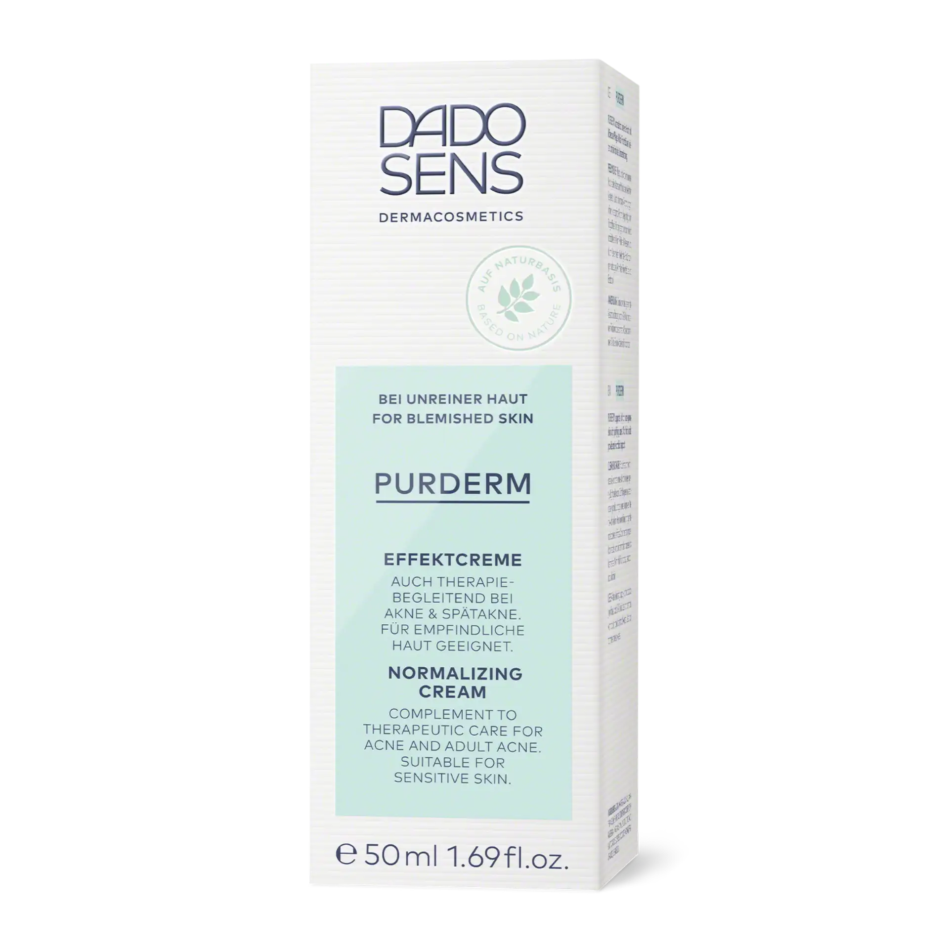 DADO SENS PURDERM Effektcreme bei unreiner Haut, 50 ml, für empfindliche Haut geeignet
