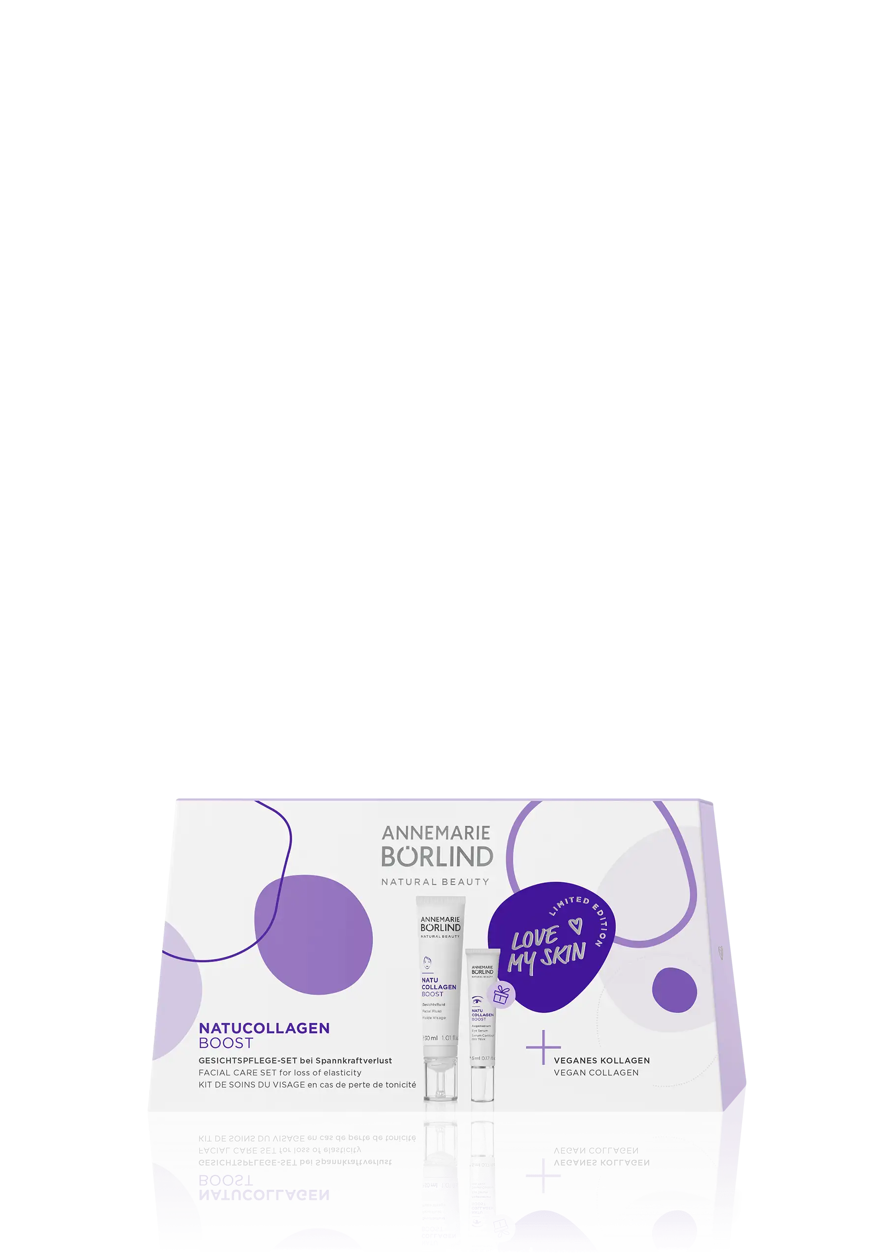 CARE SET ANNEMARIE BĂ–RLIND NATUCOLLAGEN BOOST Gesichtspflege-Set mit veganem Kollagen, limitierte Edition