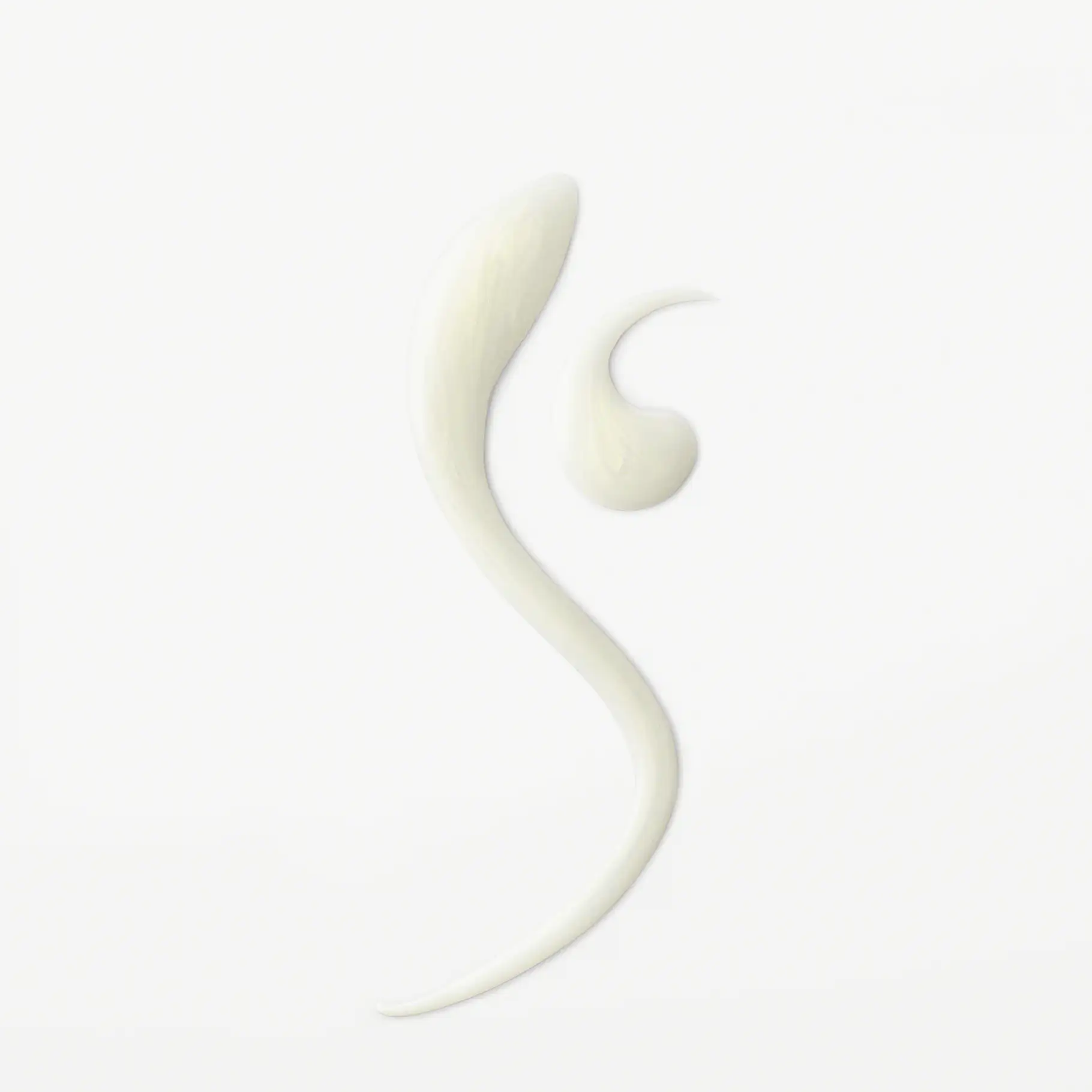 Weiße, cremige Textur von ANNEMARIE BÖRLIND EnergyNature abschwellendes Augenserum auf weißem Hintergrund