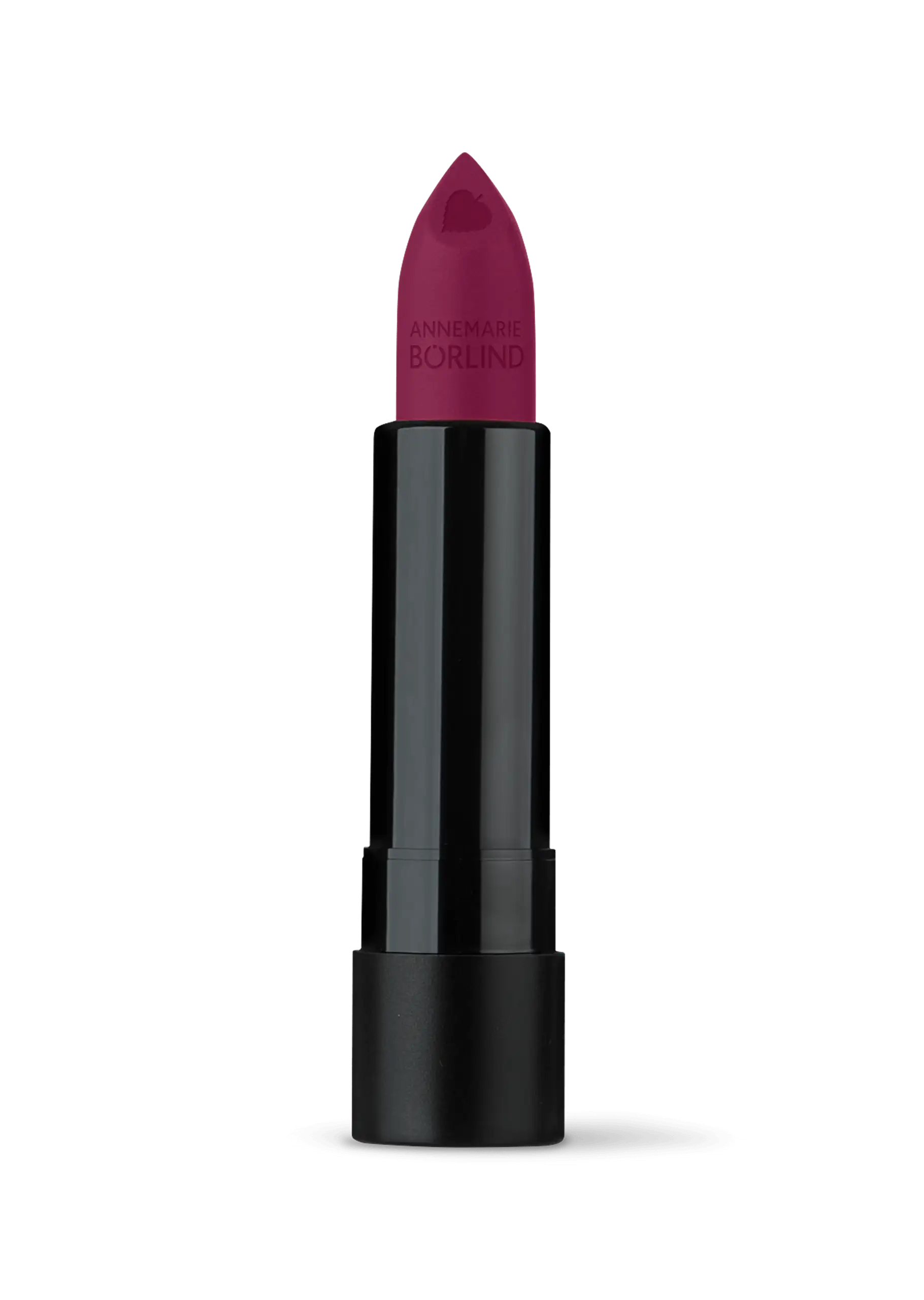 ANNEMARIE BÖRLIND Lippenstift matt in Beerenton mit Herzprägung, 4g, schwarzes Gehäuse