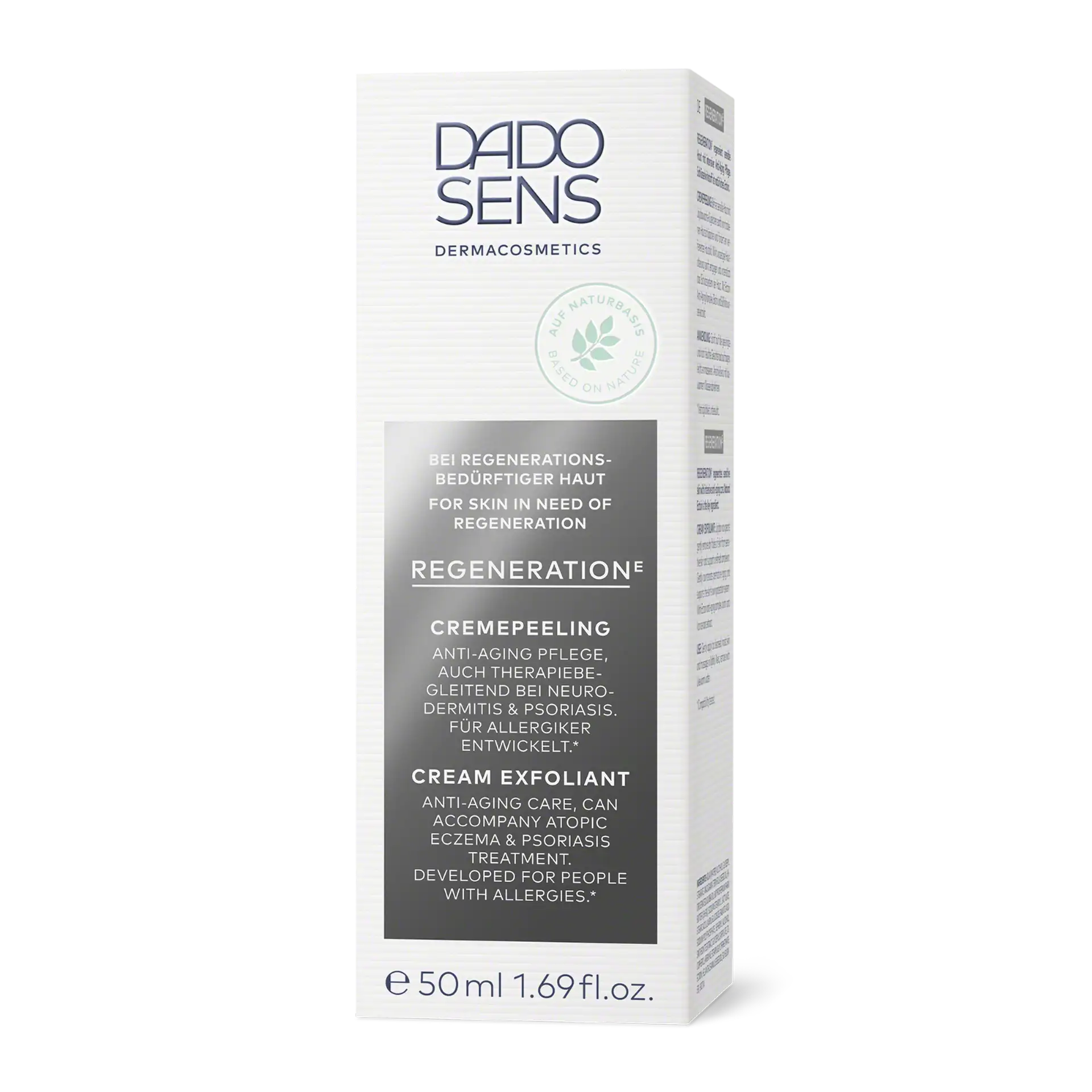 DADO SENS Regeneration E Cremepeeling 50 ml für regenerationsbedürftige Haut, Anti-Aging Pflege