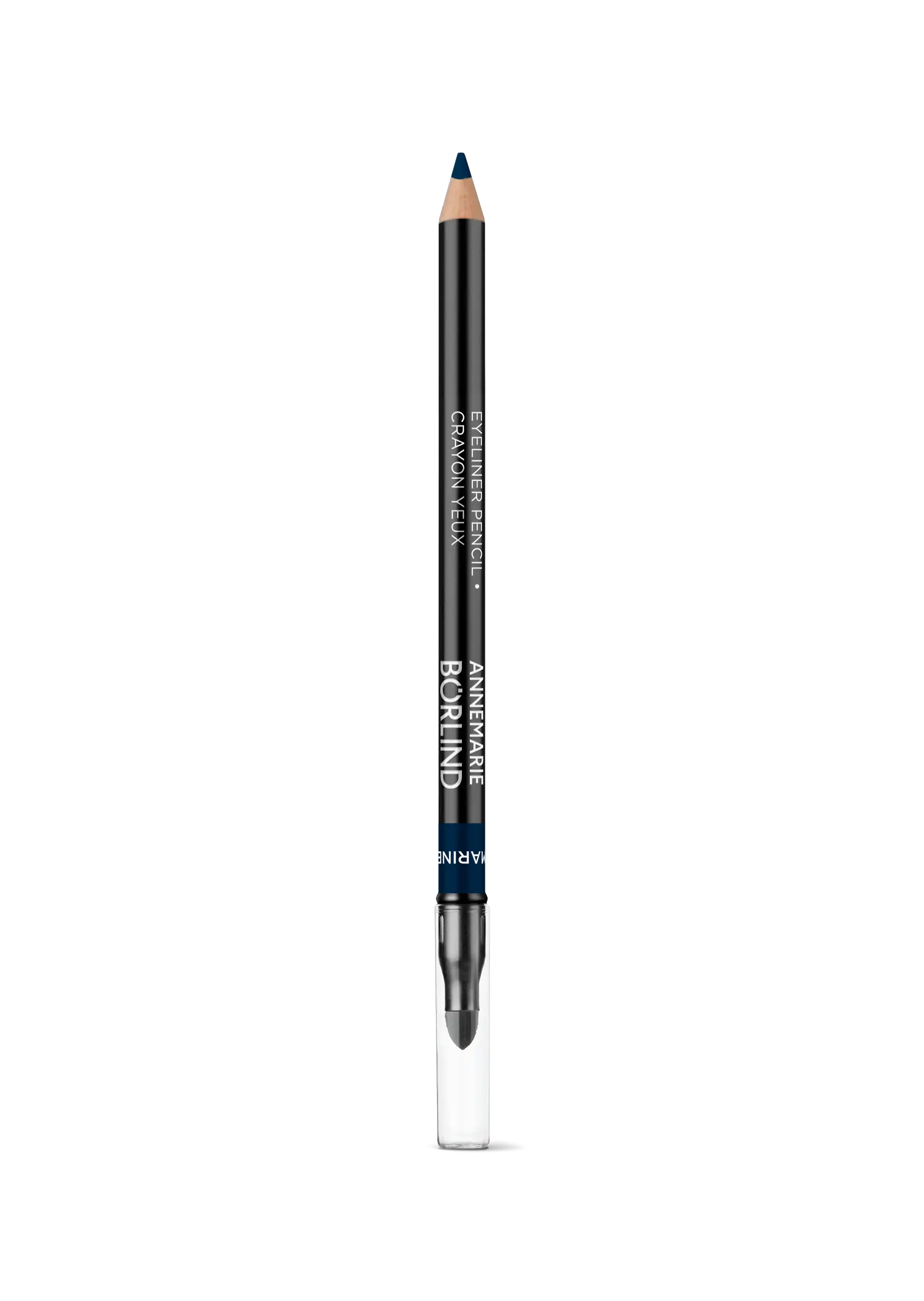 ANNEMARIE BÖRLIND Eyeliner-Stift in Marine Blue mit Anspitzer und transparentem Schutzkappe