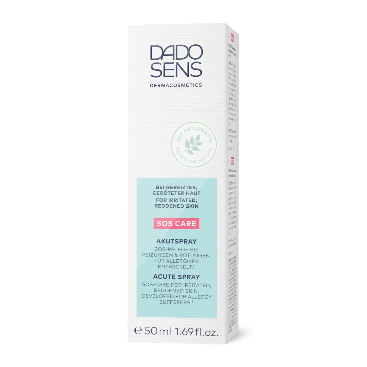 DADO SENS SOS CARE Akutspray für gereizte, gerötete Haut, 50 ml Faltschachtel