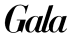 Schwarzes Gala Magazin Logo in serifenloser Schrift auf weißem Hintergrund