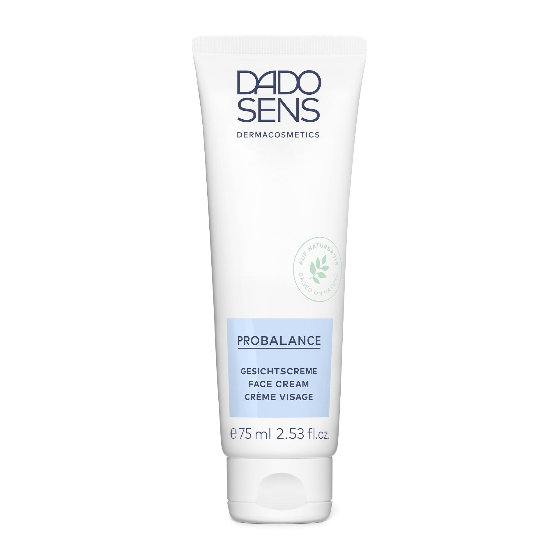 DADO SENS PROBALANCE Gesichtscreme in 75-ml-Tube, auf Naturbasis, für die Hautpflege