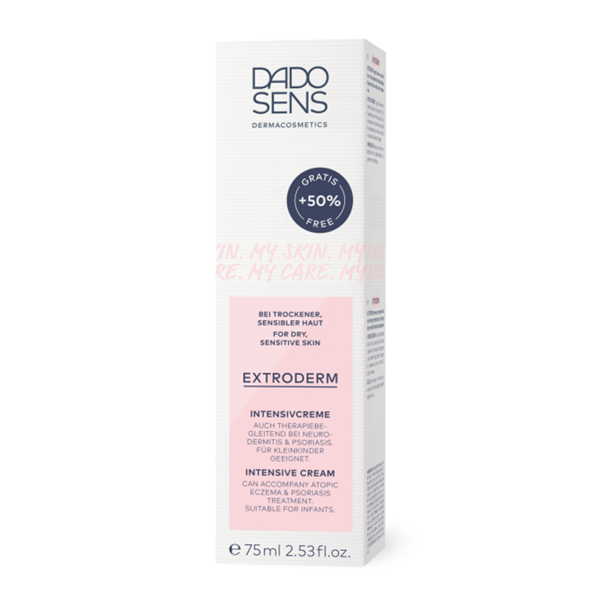 DADO SENS EXTRODERM Intensivcreme für trockene, sensible Haut mit -50 % Preisvorteil, 75 ml