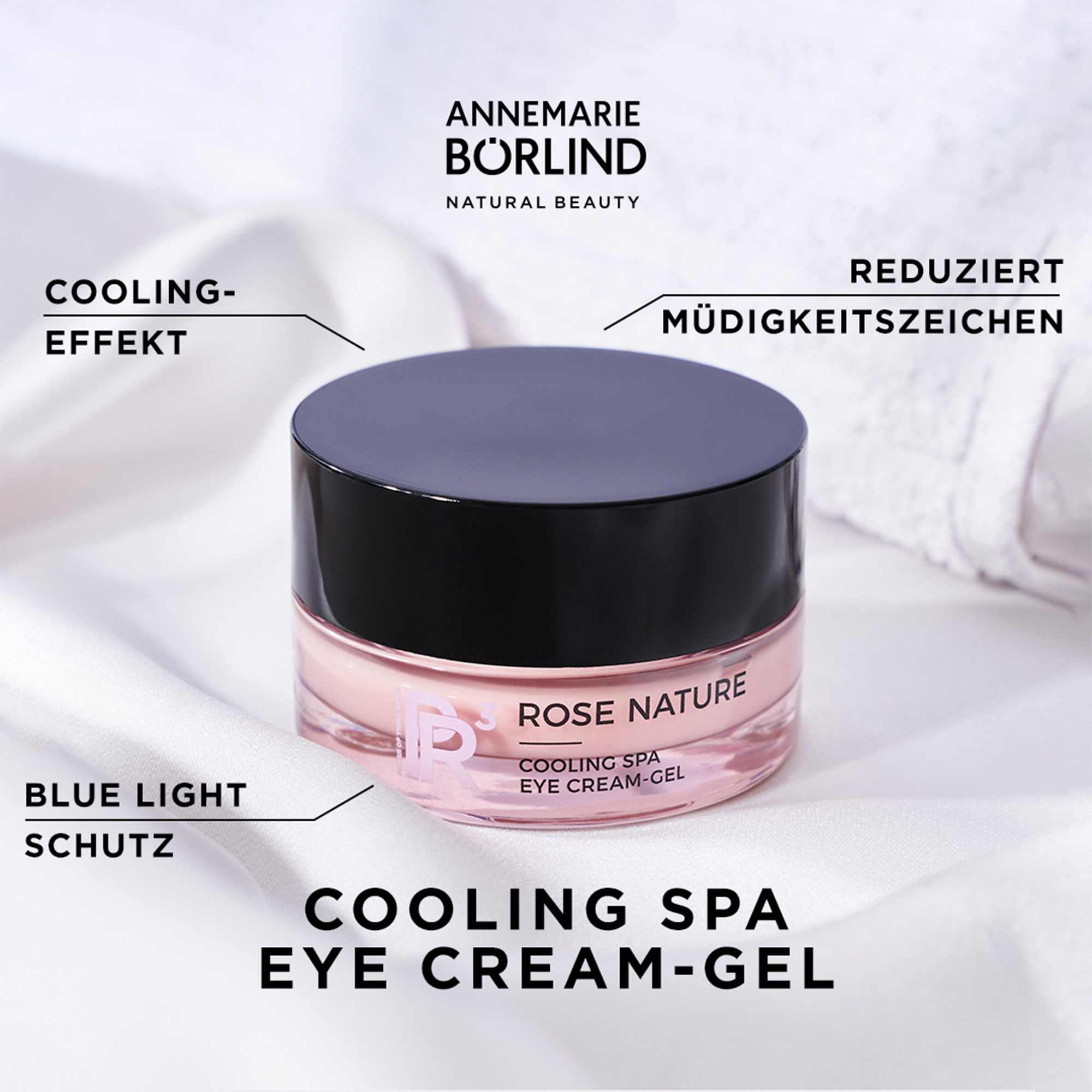 ANNEMARIE BÖRLIND ROSE NATURE Cooling Spa Eye Cream-Gel mit Cooling-Effekt und Blue Light Schutz