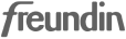 Logo der Zeitschrift Freundin in schwarzer Schrift auf weißem Hintergrund