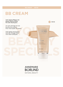 ANNEMARIE BÖRLIND BB Cream Beige, Anti-Aging Pflege mit natürlichem Hautton, 50 ml Tube