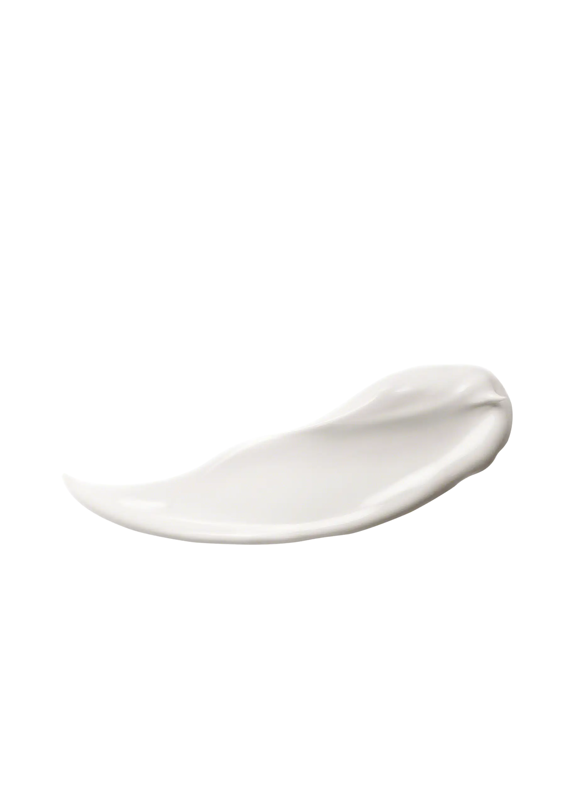 Cremige, weiße Textur einer Anti-Aging-Maske von ANNEMARIE BÖRLIND auf schwarzem Hintergrund