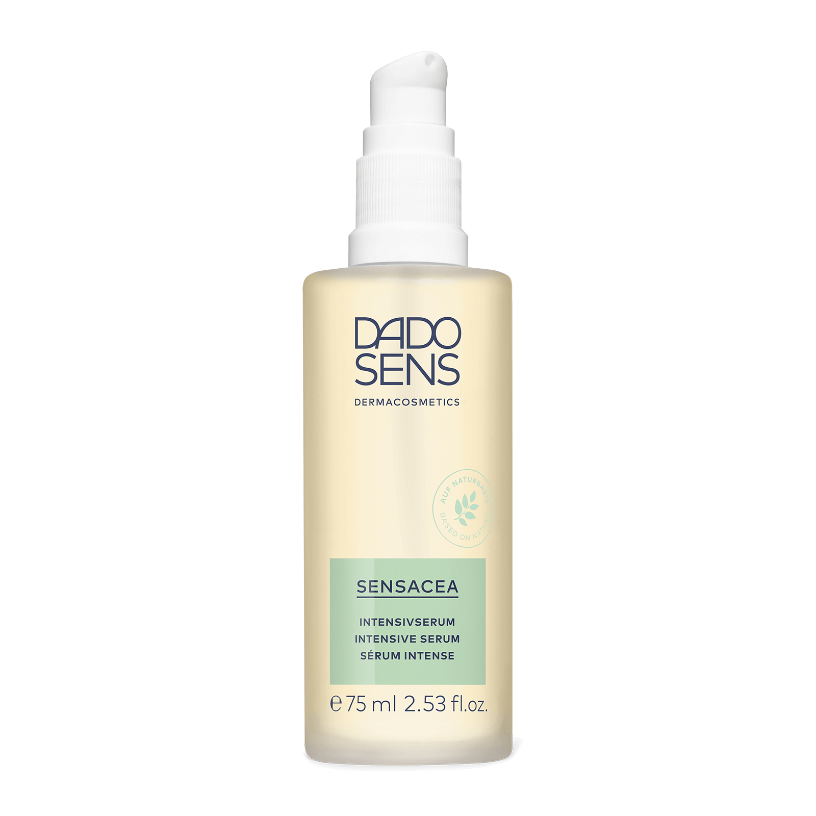 DADO SENS SENSACEA Intensivserum im 75-ml-Spender mit Pumpspender und naturbasierten Inhaltsstoffen