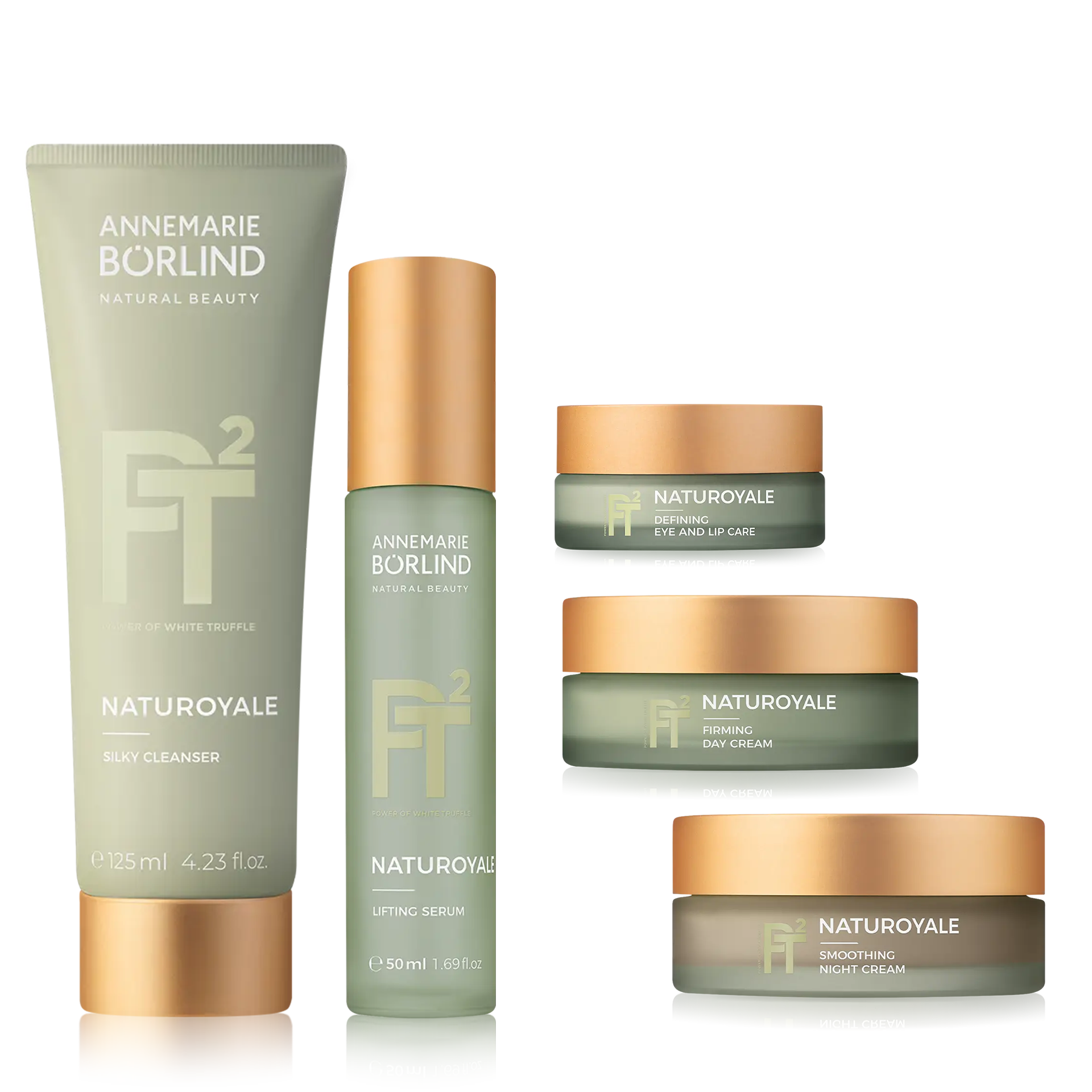NATUROYALE Care set ANNEMARIE BÖRLIND NATUROYALE Pflegeset mit Reinigung, Serum, Augen- und Lippenpflege, Tages- und Nachtcreme