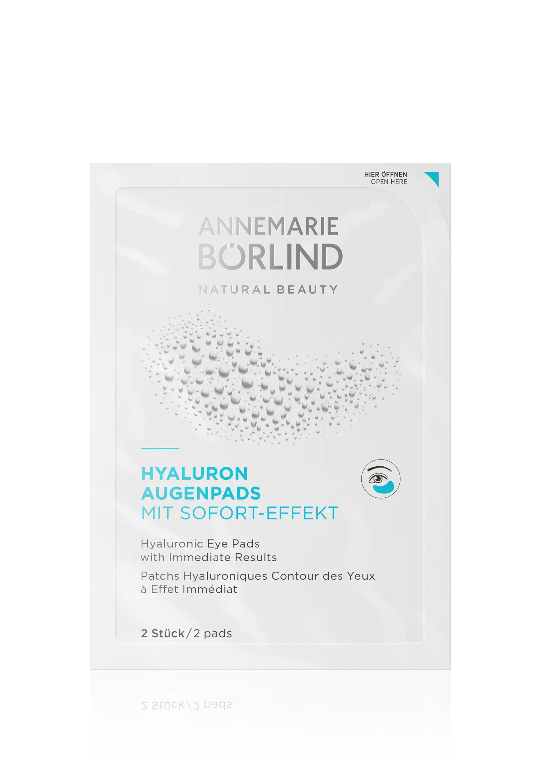 ANNEMARIE BÖRLIND Hyaluron Augenpads mit Sofort-Effekt, 2 Stück, feuchtigkeitsspendend
