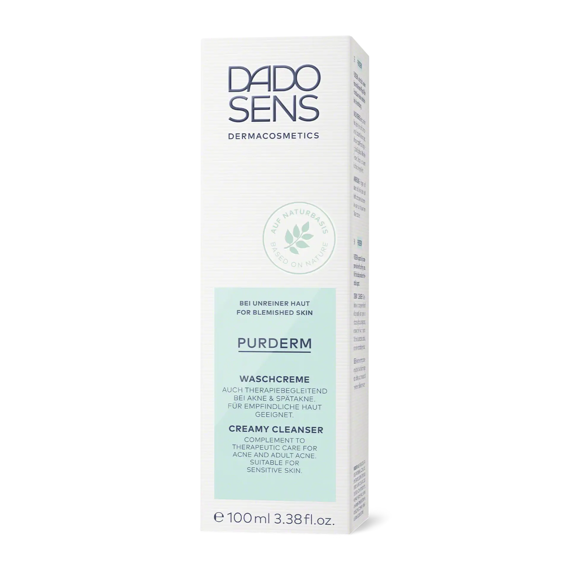 DADO SENS PURDERM Waschcreme 100 ml für unreine und empfindliche Haut, therapiebegleitend bei Akne