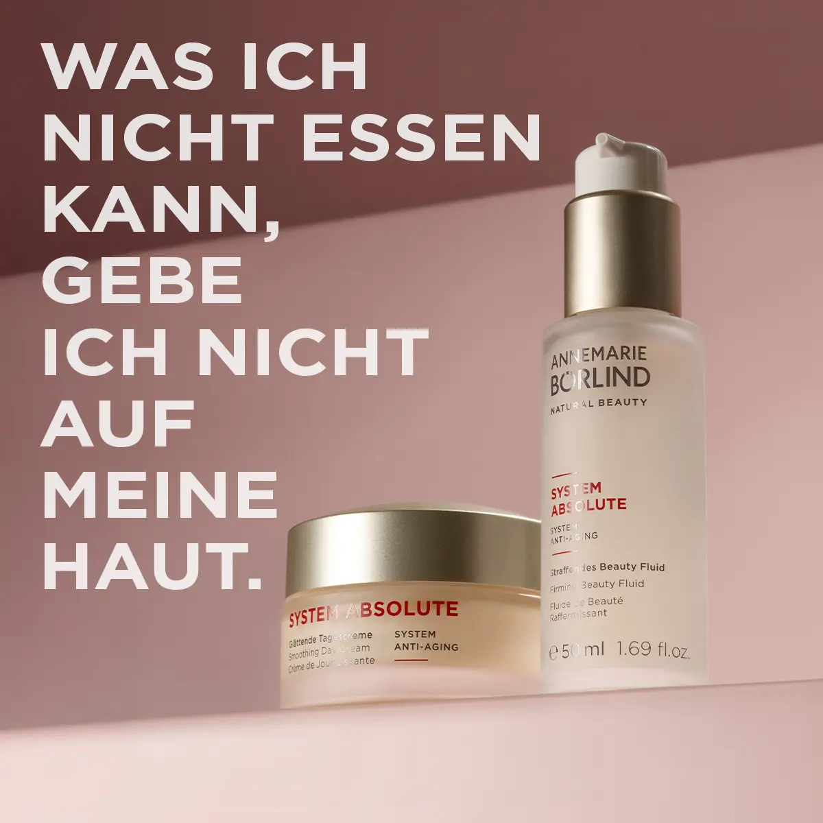 ANNEMARIE BÖRLIND SYSTEM ABSOLUTE Tagescreme und Beauty Fluid für Anti-Aging, 50 ml und 30 ml