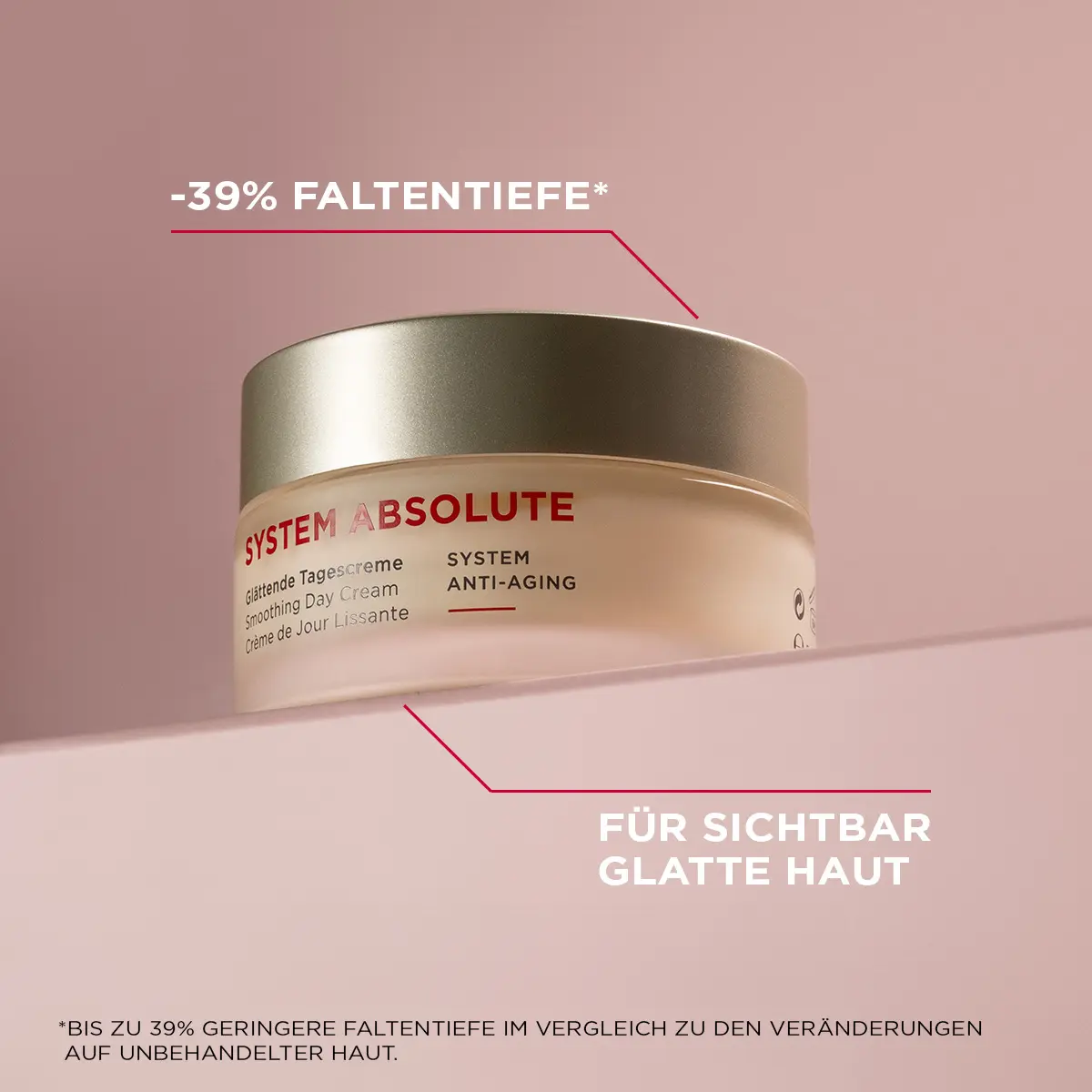 SYSTEM ABSOLUTE glättende Tagescreme gegen Falten für sichtbar glatte Haut mit Anti-Aging-Effekt
