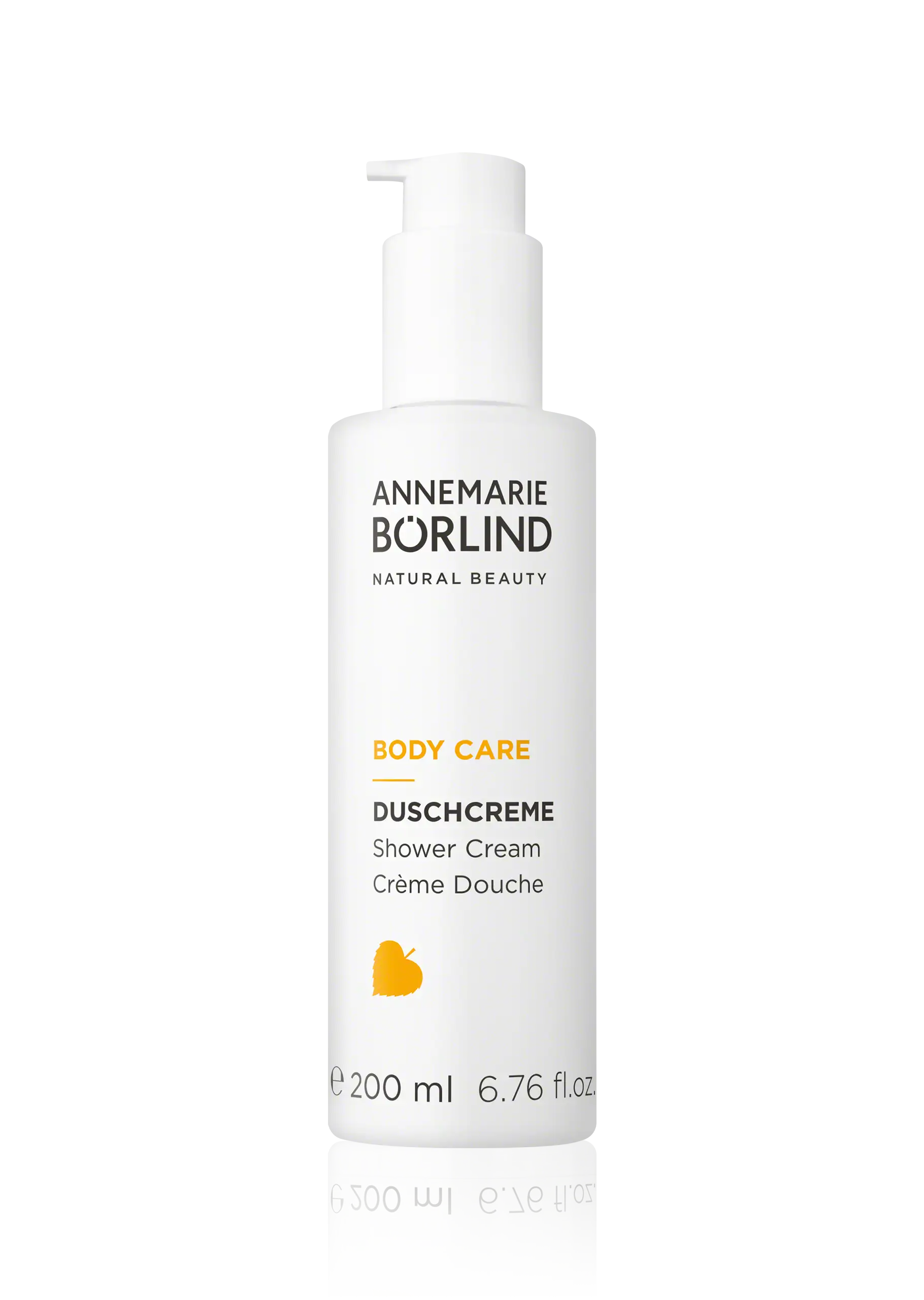 Shower Cream ANNEMARIE BÖRLIND Body Care Duschcreme im 200-ml-Spender mit Pumpspender, weißes Design