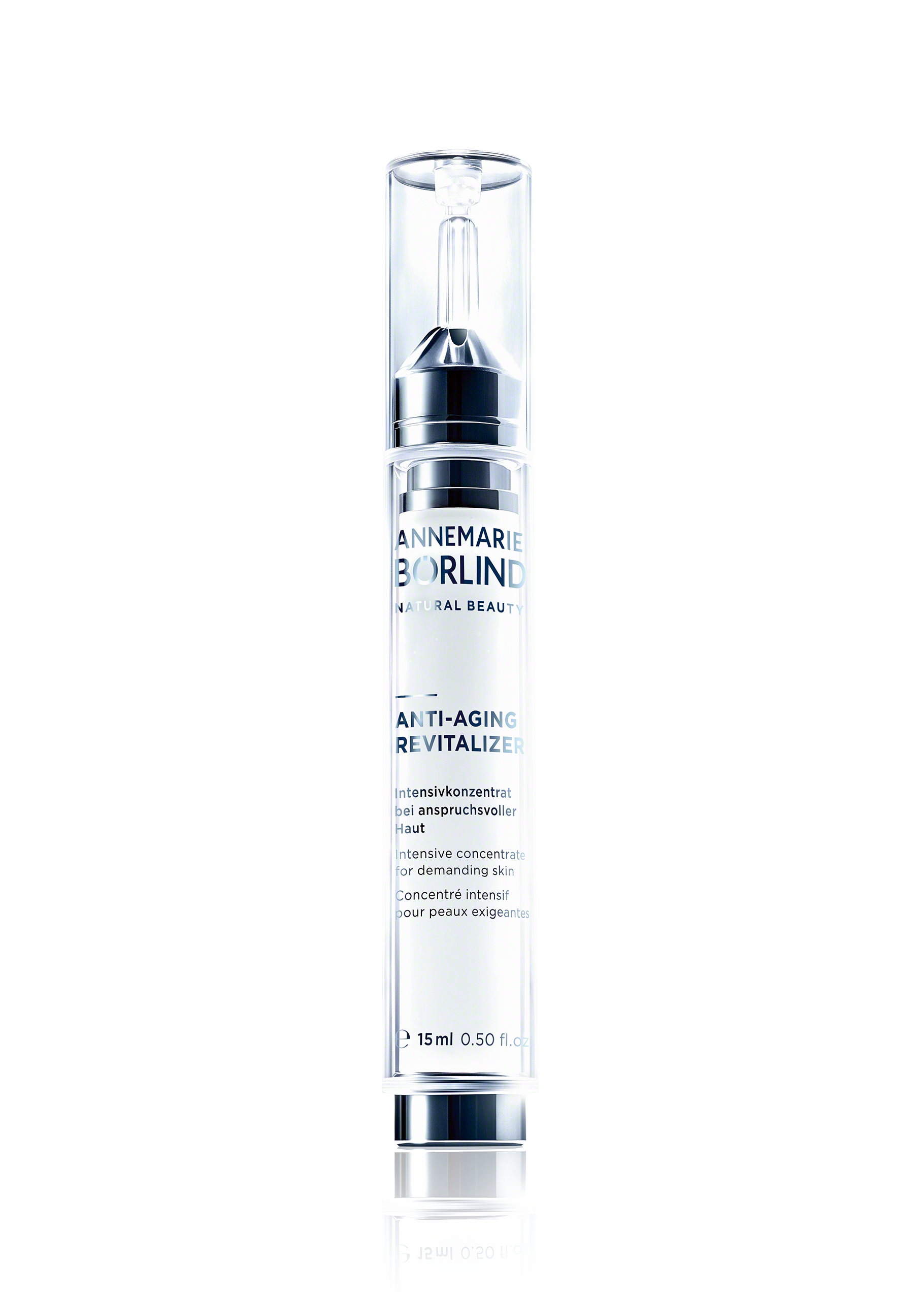 ANTI-AGING REVITALIZER Beauty Shot ANNEMARIE BÖRLIND Anti-Aging Revitalizer Intensivkonzentrat 15 ml im transparenten Spender