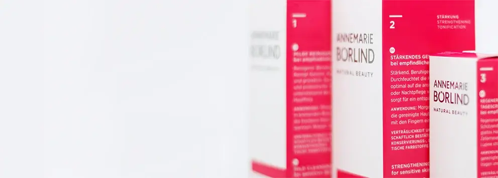 ANNEMARIE BÖRLIND Systempflege mit Stärkendem Gesichtswasser für empfindliche Haut, rote Verpackung