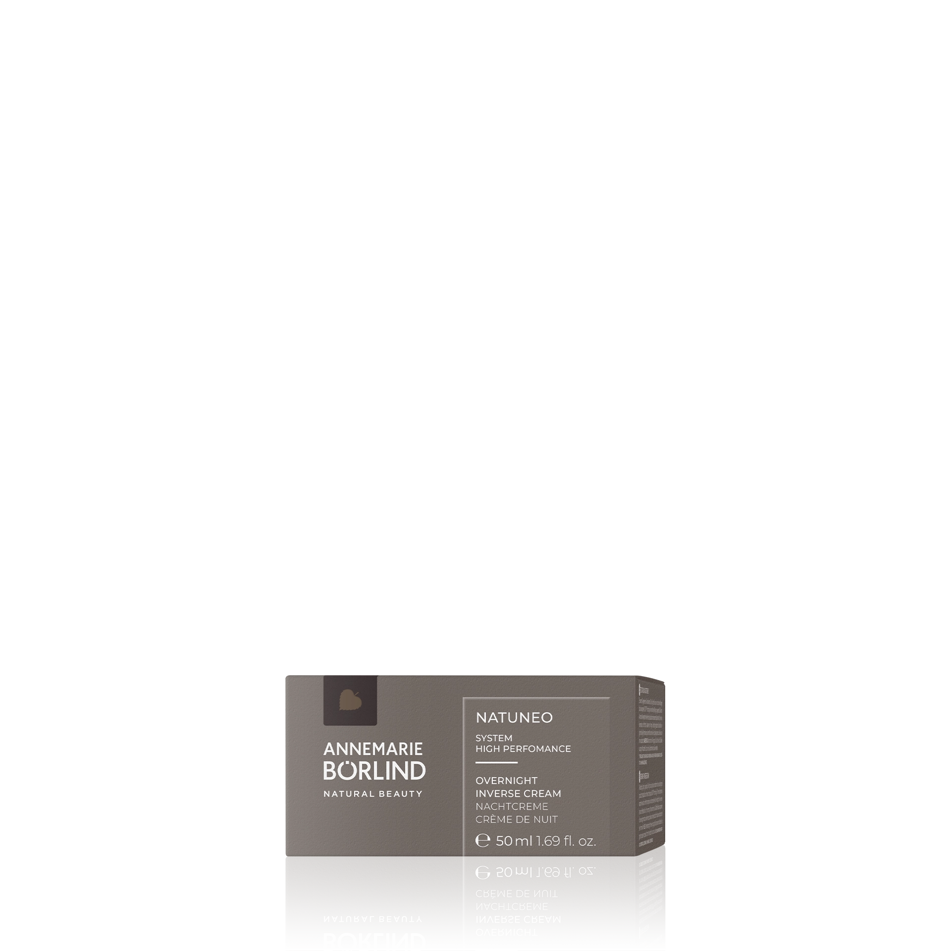 ANNEMARIE BÖRLIND NATUNEO Overnight Inverse Cream Nachtcreme 50 ml in grauer Verpackung
