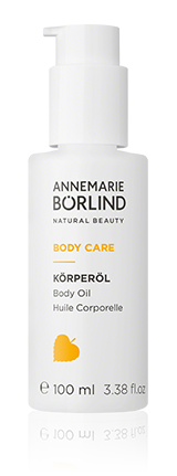 ANNEMARIE BÖRLIND Body Care Körperöl in 100 ml Flasche mit Pumpspender für die Hautpflege