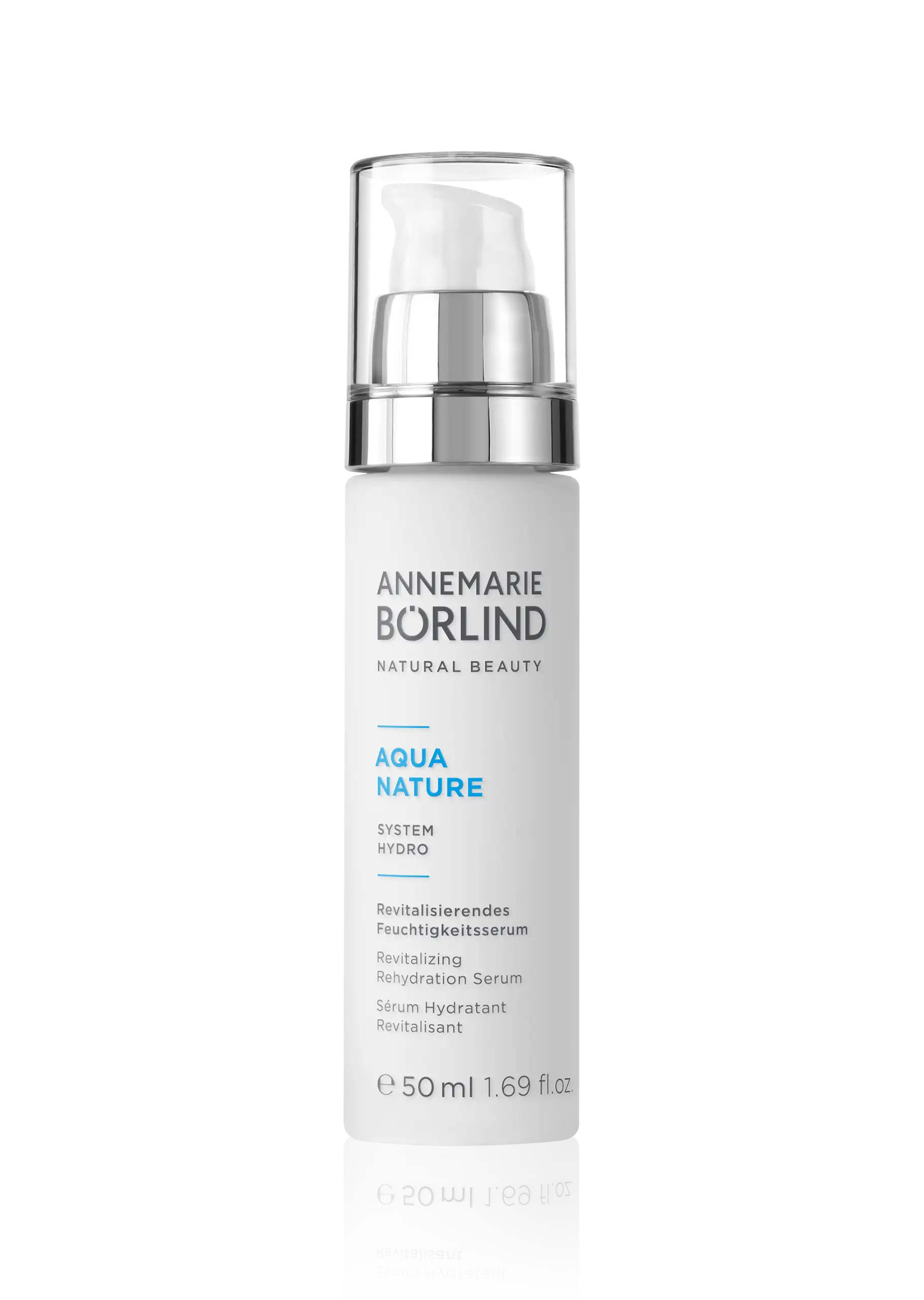 Revitalizing Rehydration Serum ANNEMARIE BÖRLIND AQUA NATURE revitalisierendes Feuchtigkeitsserum in 50 ml Pumpspenderflasche