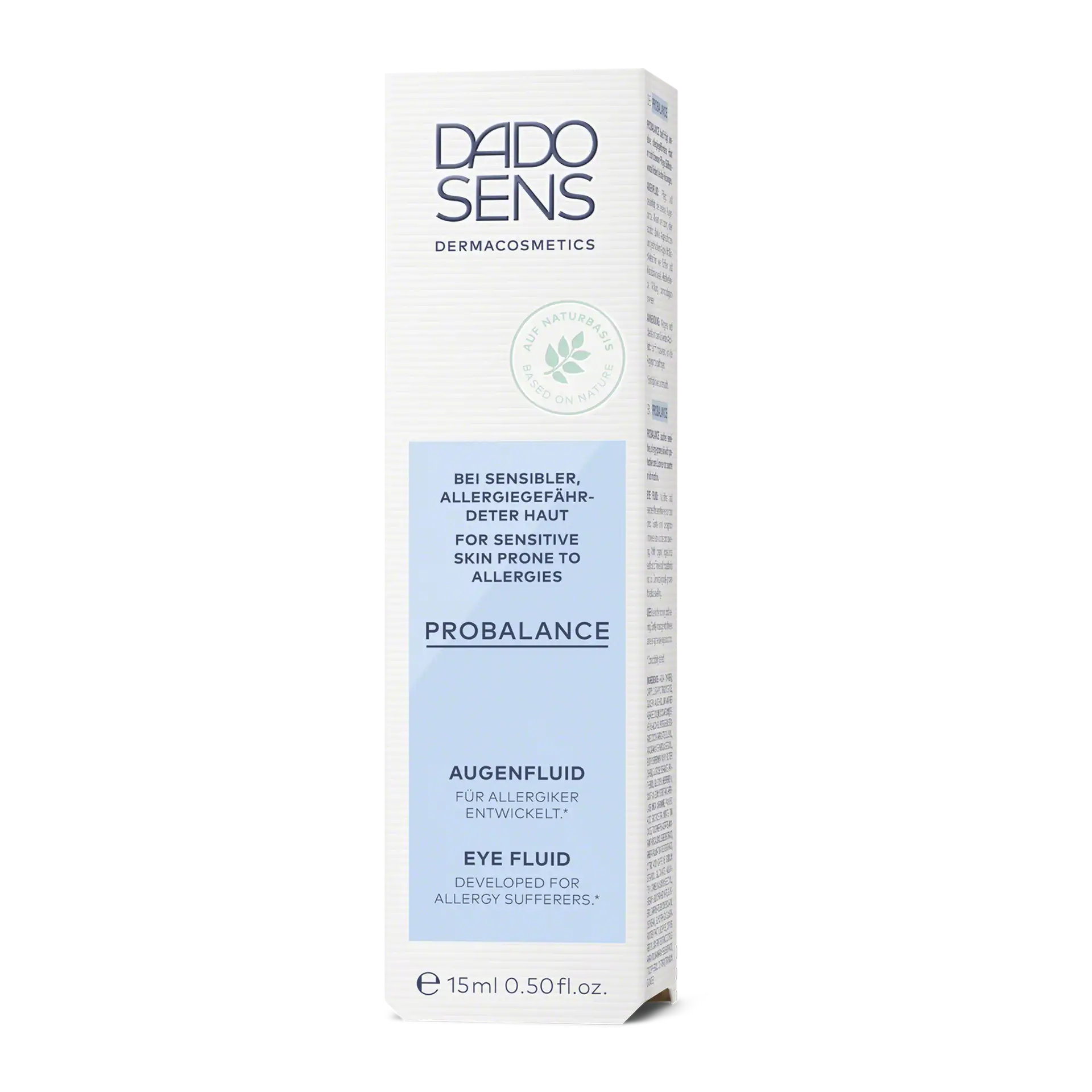 DADO SENS PROBALANCE Augenfluid für allergiegefährdete, sensible Haut, 15 ml Faltschachtel