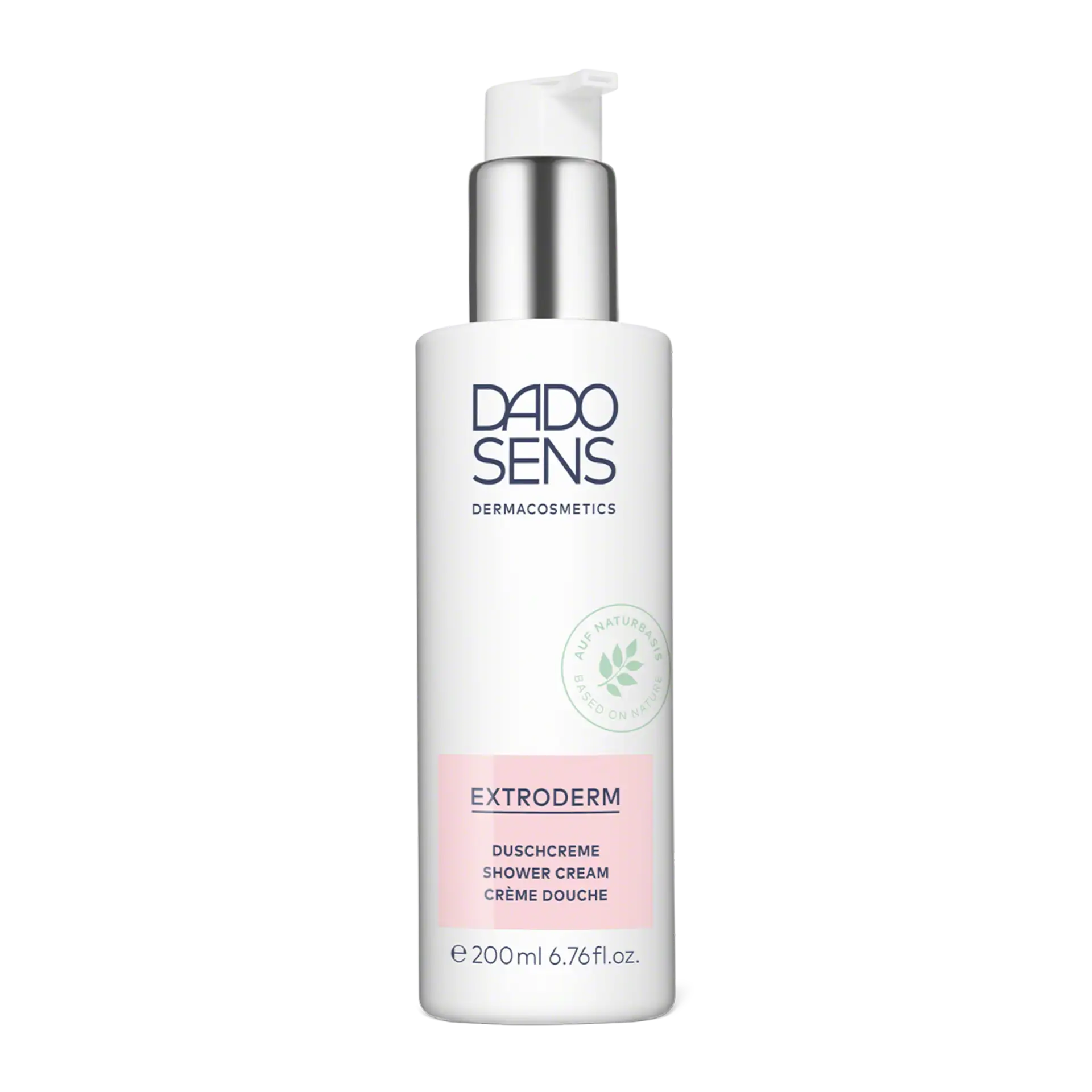 SHOWER CREAM DADO SENS EXTRODERM Duschcreme in 200 ml Flasche mit Pumpspender, basierend auf Naturbasis