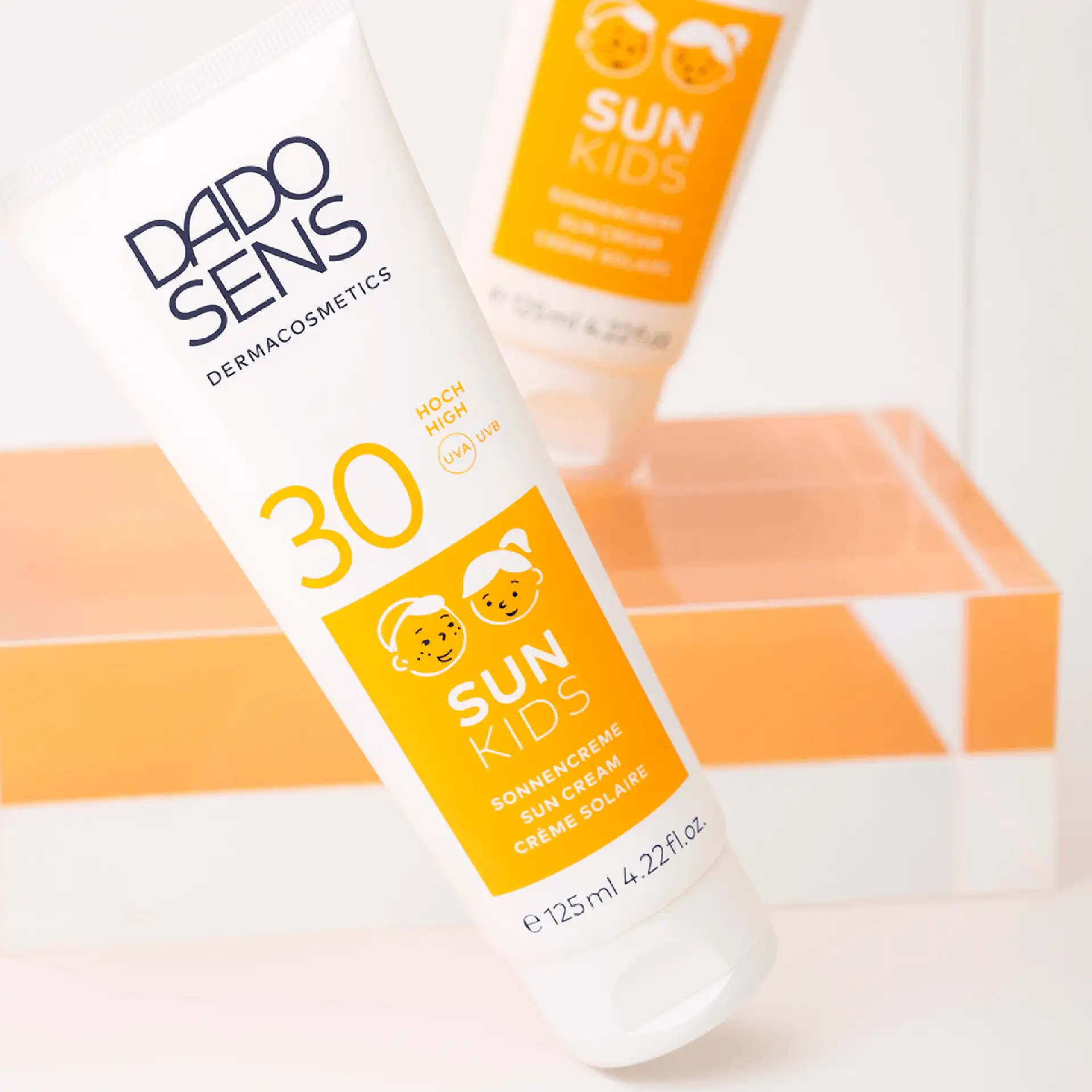 DADO SENS SUN KIDS Sonnencreme SPF 30 für Kinder, 125 ml, mit UVA- und UVB-Schutz