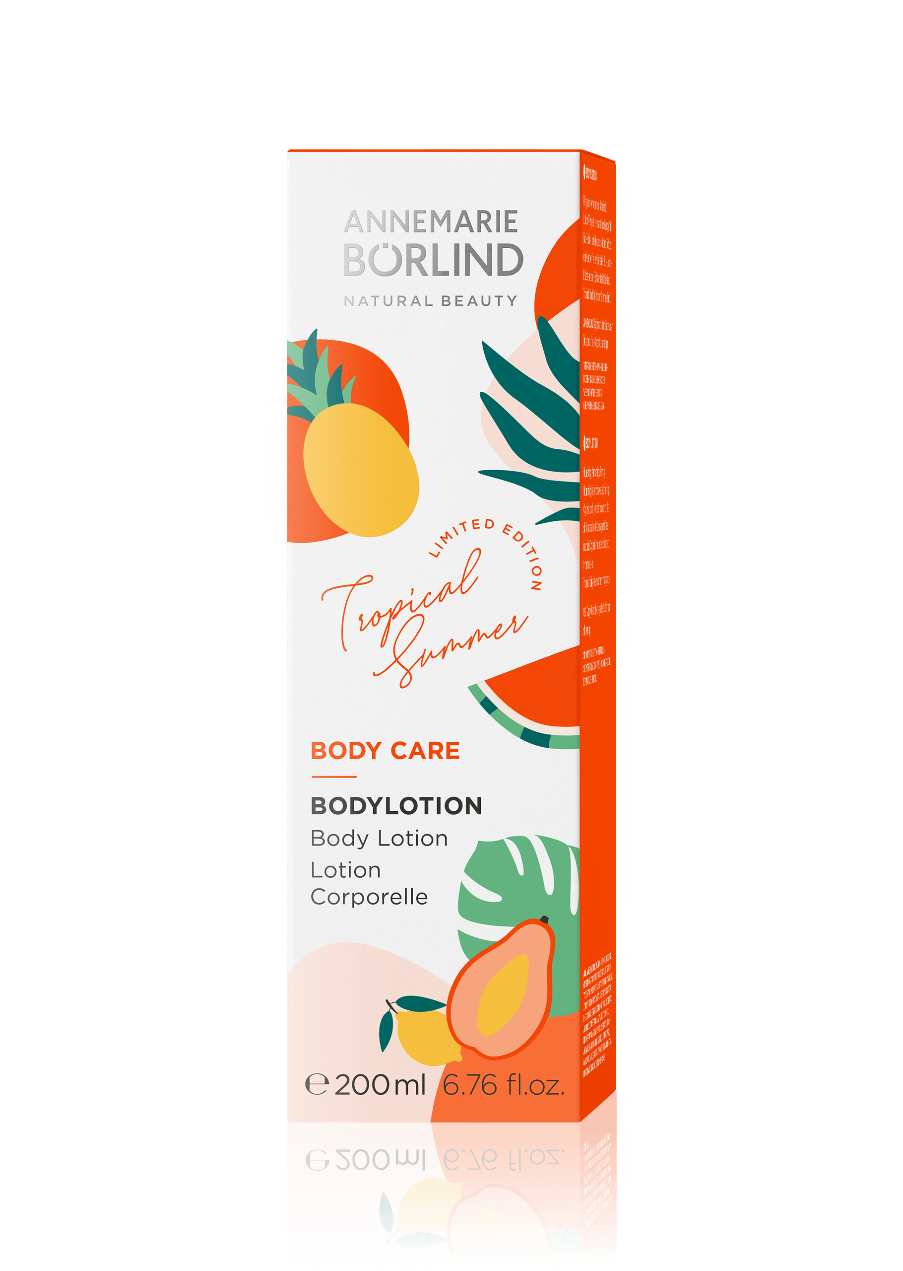 ANNEMARIE BÖRLIND Body Care Bodylotion Tropical Summer 200 ml mit Frucht- und Pflanzenmotiven, limitierte Edition