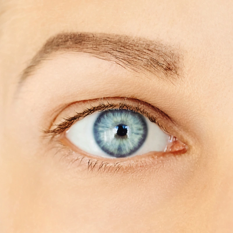 Nahaufnahme eines blauen Auges – Tipps für das passende Augen Make-up bei blauen Augen