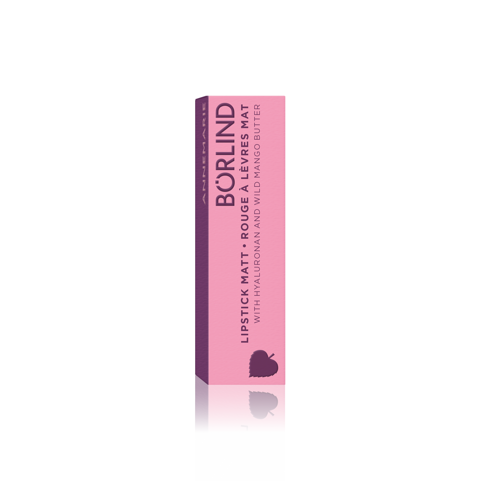 ANNEMARIE BÖRLIND Lippenstift matt mit Hyaluronan und Wild Mango Butter in pinker Verpackung