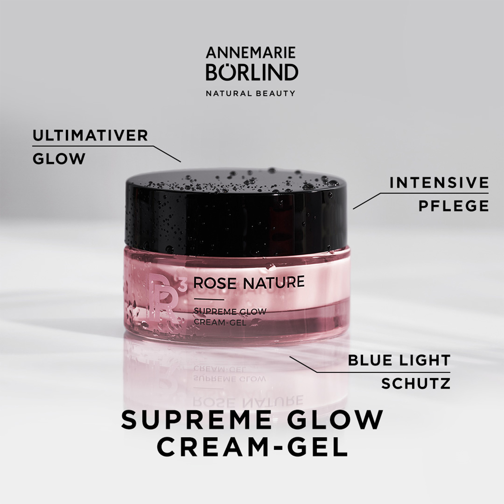 ANNEMARIE BÖRLIND ROSE NATURE Supreme Glow Cream-Gel mit intensivem Pflegeeffekt und Blue Light Schutz