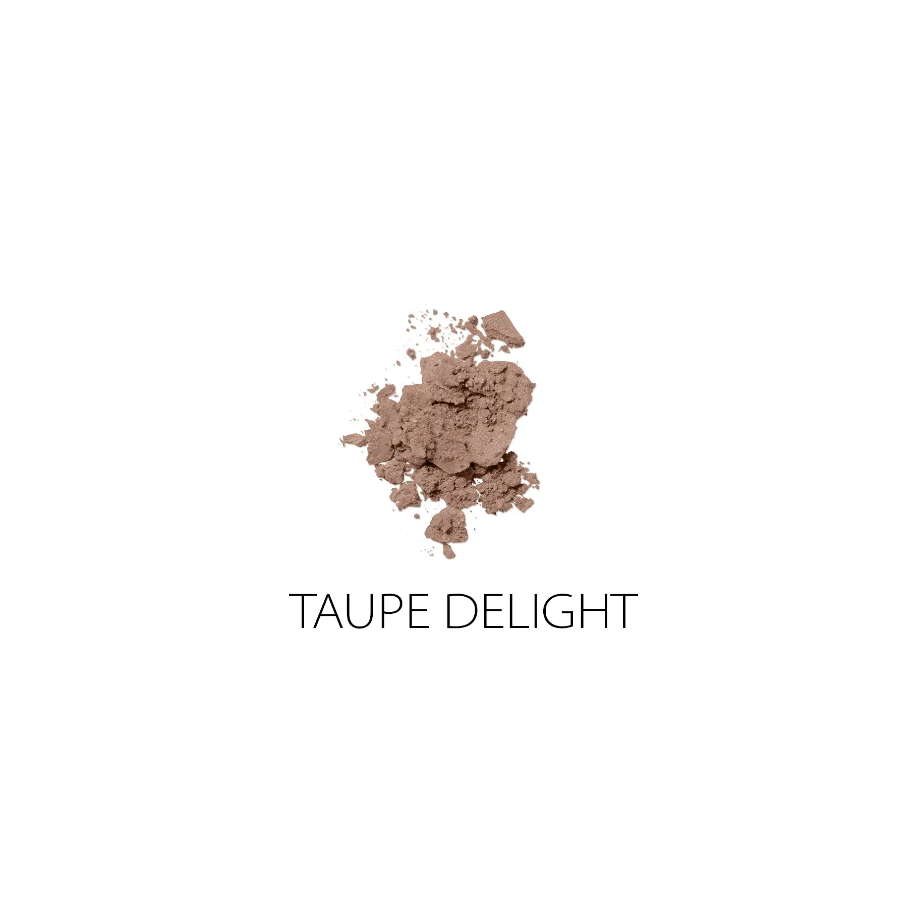 ANNEMARIE BÖRLIND Lidschatten in Taupe Delight, lose Pudertextur auf weißem Hintergrund