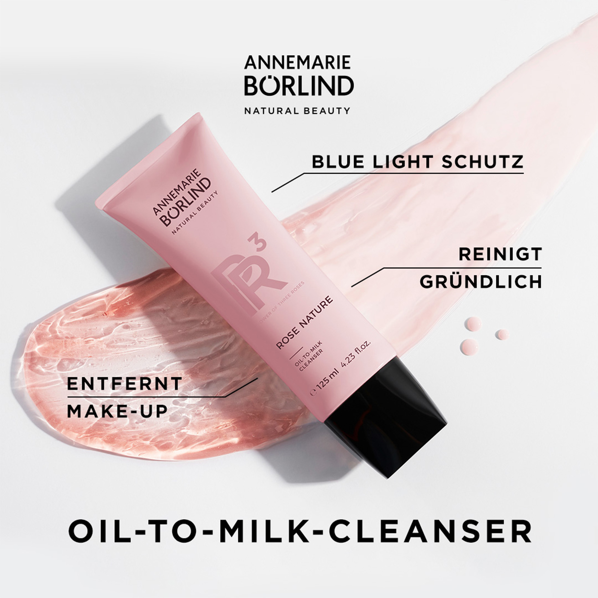 ANNEMARIE BÖRLIND Oil-to-Milk-Cleanser mit Blue Light Schutz, entfernt Make-up, reinigt gründlich