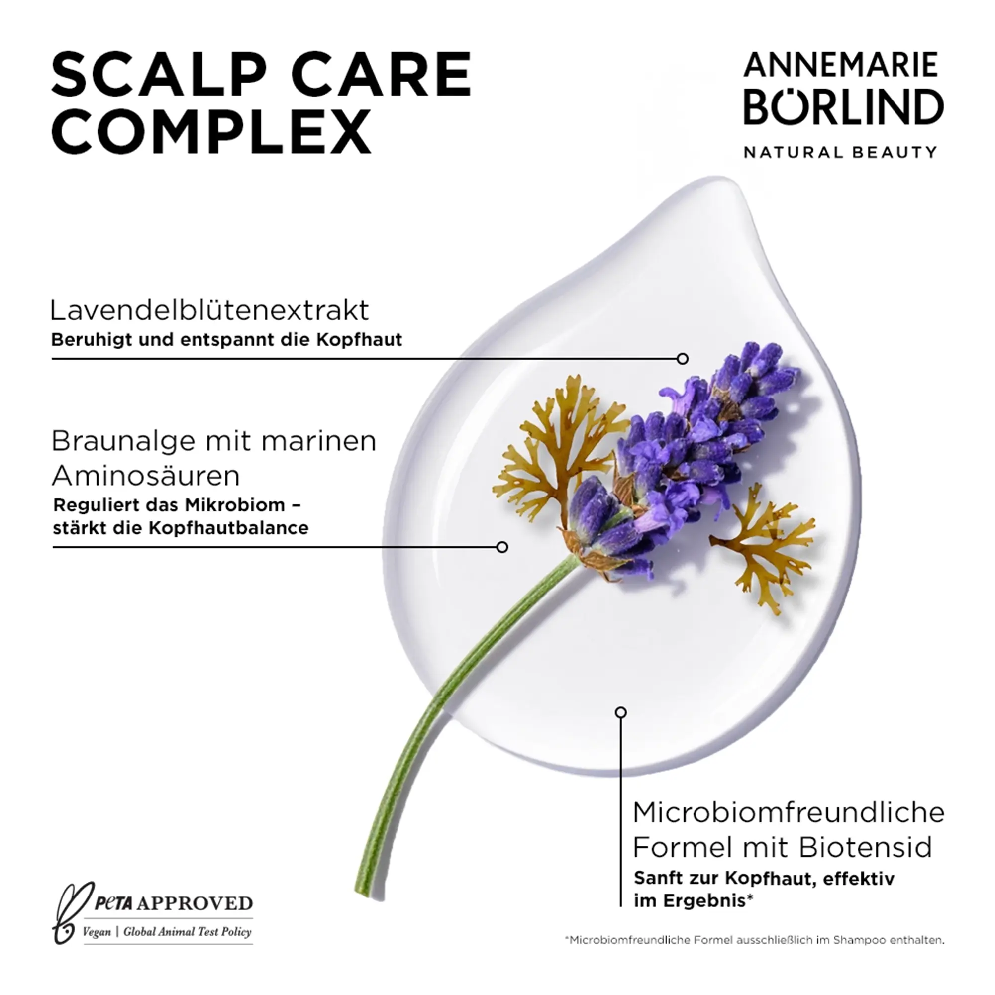 Scalp Care Complex mit Lavendel und Braunalge aus der Hair Care Serie Balance von ANNEMARIE BÖRLIND
