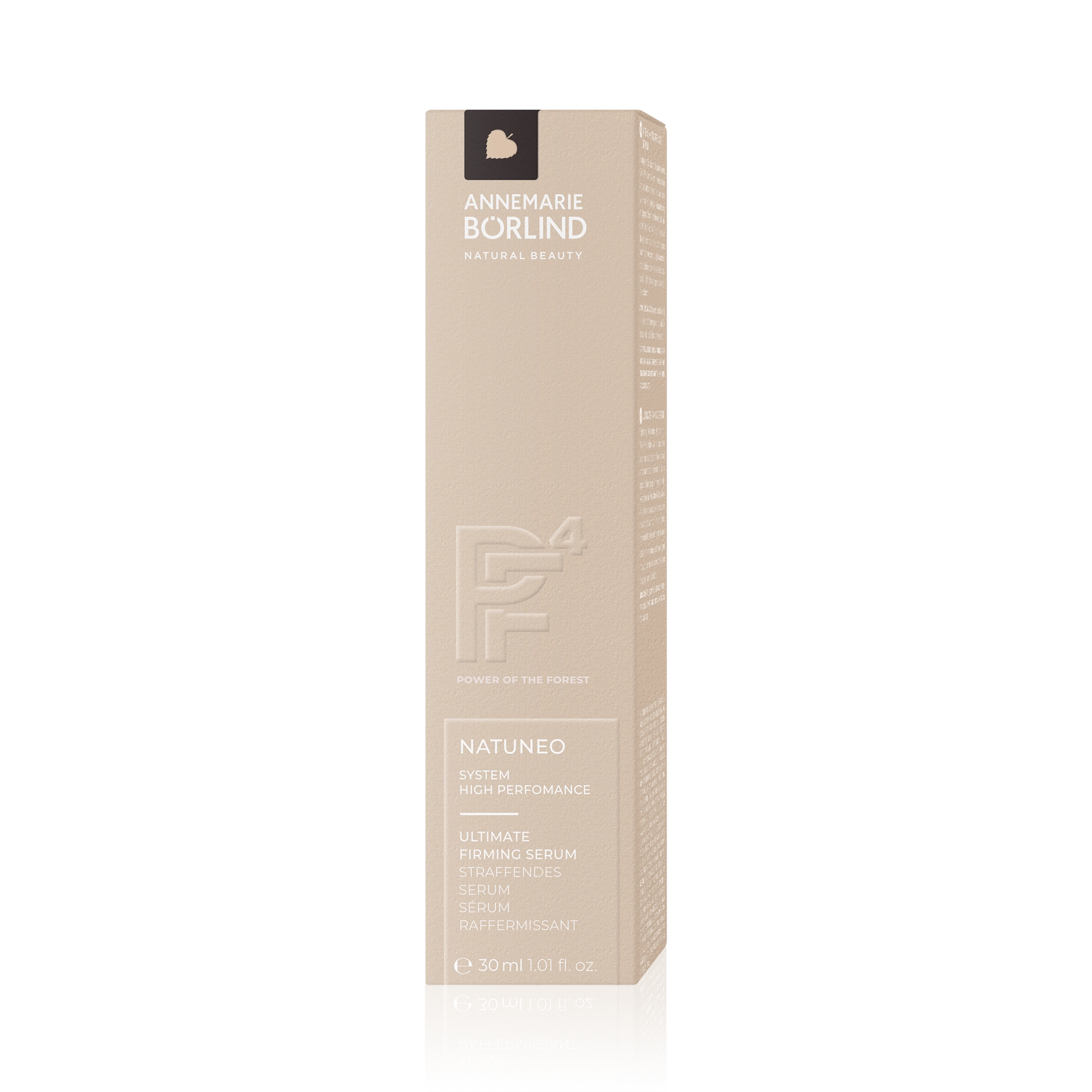 ANNEMARIE BÖRLIND NATUNEO Ultimate Firming Serum, straffendes Serum, 30 ml Verpackung