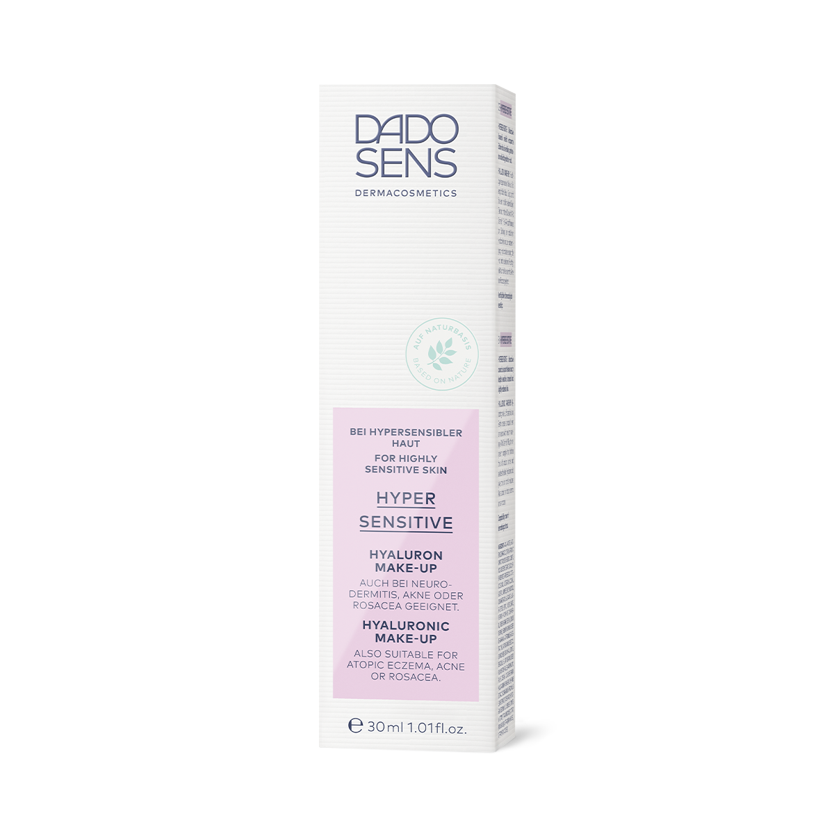 DADO SENS Hypersensitive Hyaluron Make-up 30 ml für sehr empfindliche Haut, Neurodermitis, Akne, Rosacea