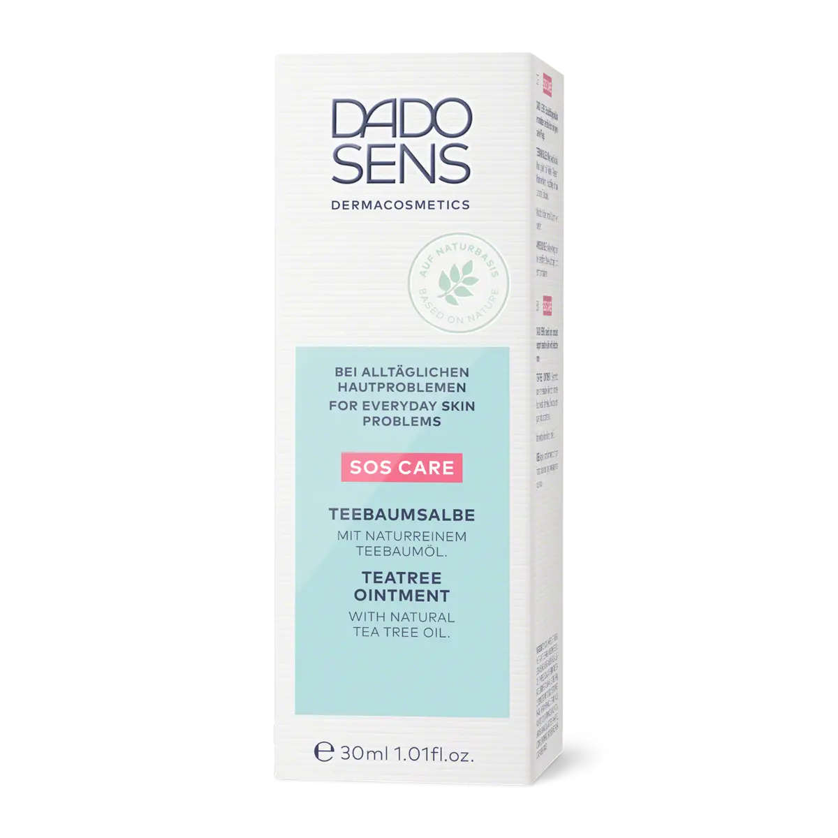 DADO SENS SOS CARE Teebaumsalbe mit naturreinem Teebaumöl, 30 ml Faltschachtel