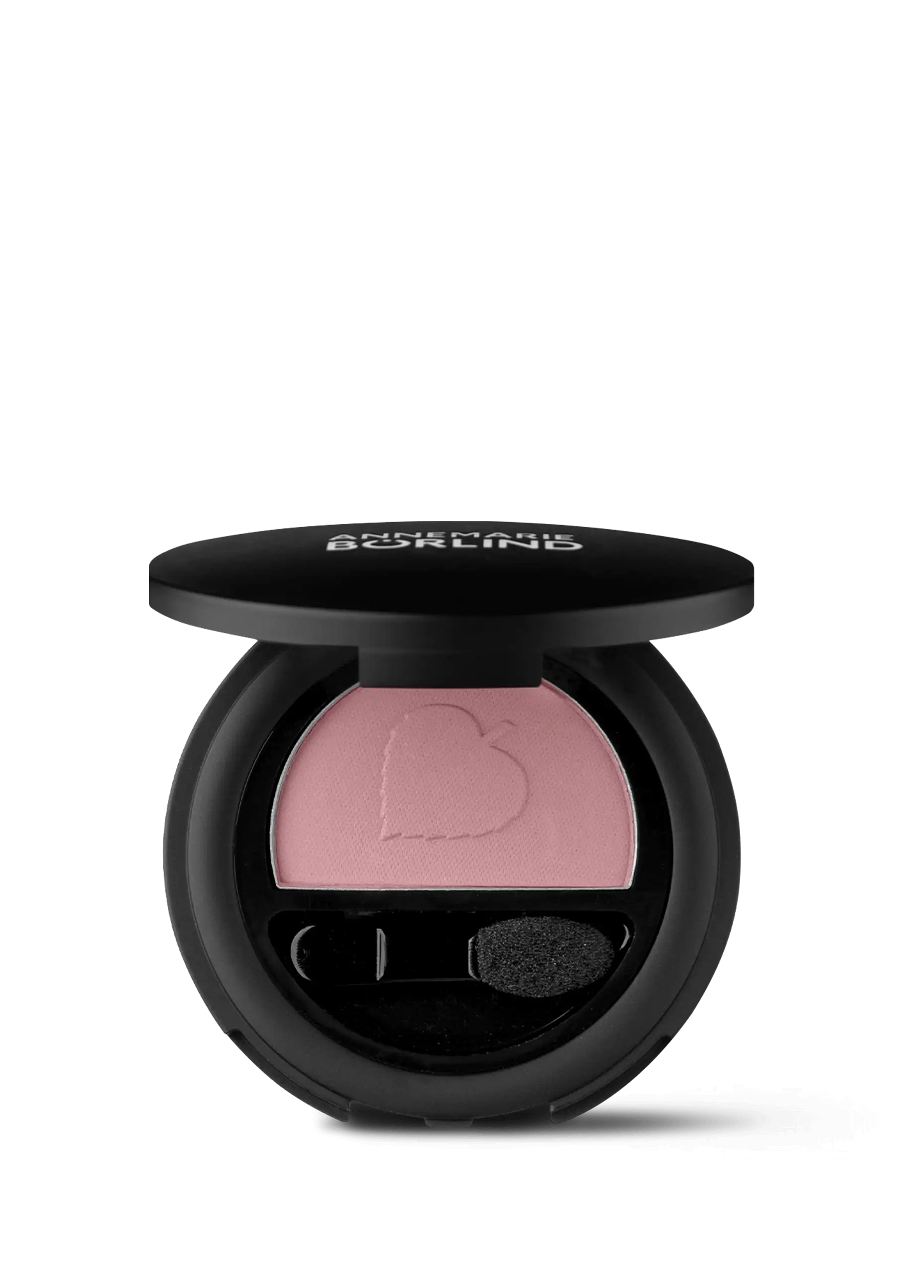 ANNEMARIE BÖRLIND matter Lidschatten in Rosé mit Applikator in schwarzer runder Dose