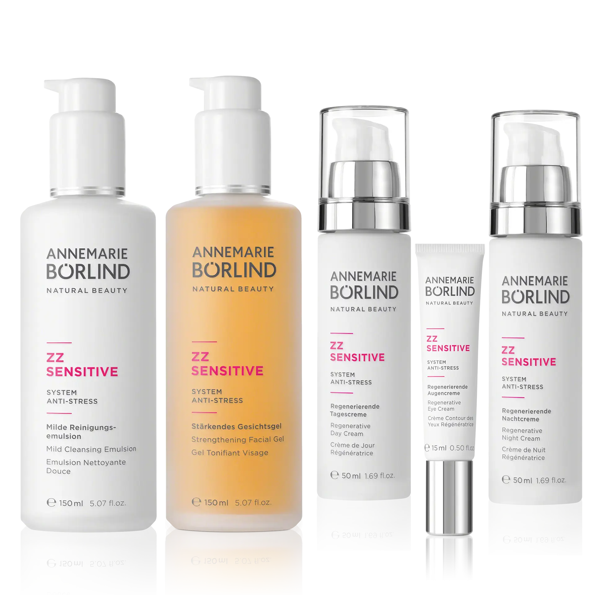 ZZ SENSITIVE Regenerating care set ANNEMARIE BÖRLIND ZZ SENSITIVE Pflegeset mit Reinigungsmulsion, Gesichts- und Nachtcreme, Augencreme, Gesichtsgel