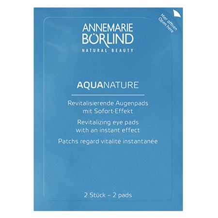 ANNEMARIE BÖRLIND AQUANATURE revitalisierende Augenpads mit Sofort-Effekt, 2 Stück