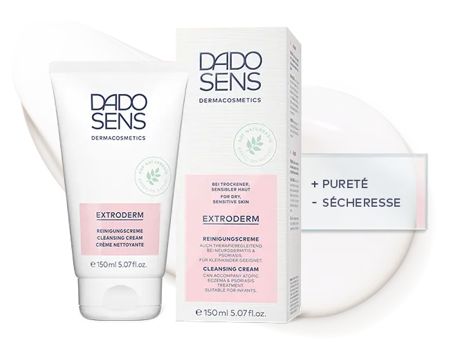 DADO SENS EXTRODERM Reinigungscreme für trockene, sensible Haut, 150 ml Tube mit Verpackung