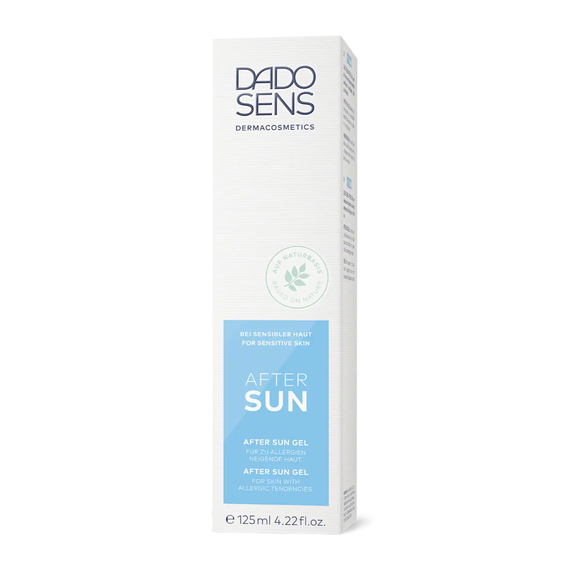 DADO SENS After Sun Gel für sensible, allergieanfällige Haut, 125 ml Faltschachtel